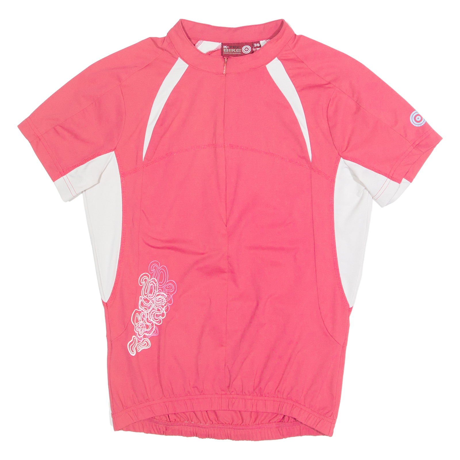 K-TEC Cycling Zip Up Womens Jersey Pink High Neck S Refurbished - N/A refurbished available on Cerqular