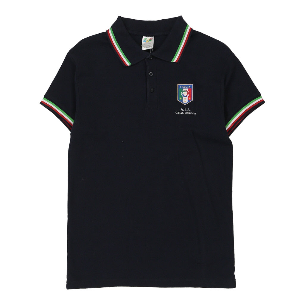 Buy Italia Unbranded Football Polo Shirt - Large Black Cotton Refurbished - $10.04 Italia Unbranded Football Polo Shirt - Large Black Cotton Refurbished - Thrifted (note: this is a term often used to describe second- refurbished available on Cerqular