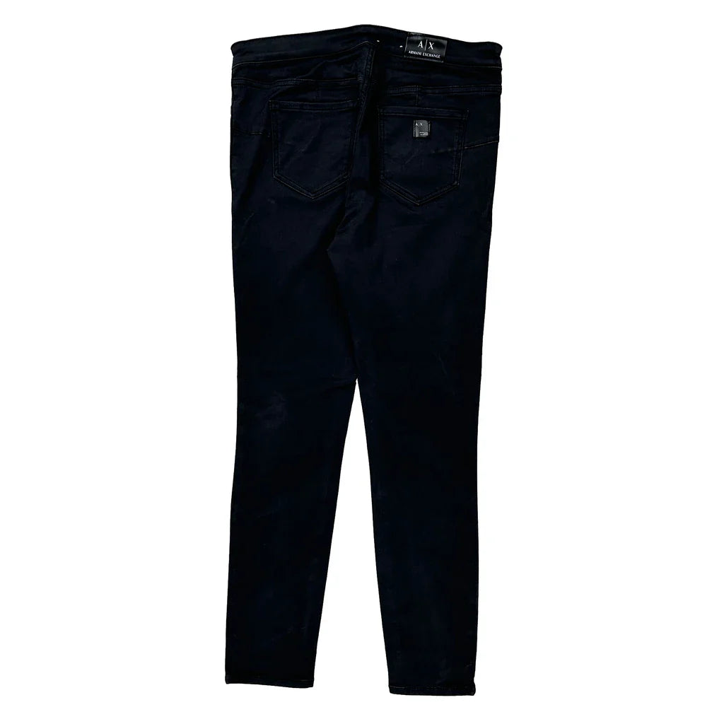 Buy Armani Exchange Skinny Jeans - 32W 31L Black Cotton Blend Refurbished - $73.69 Armani Exchange Skinny Jeans - 32W 31L Black Cotton Blend Refurbished - Thrifted (note: this is a term often used to describe second- refurbished available on Cerqular