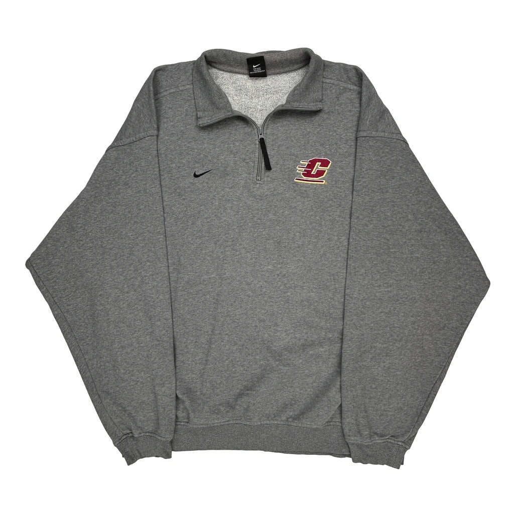 Buy Nike College 1/4 Zip - XL Grey Cotton Refurbished - $50.91 Nike College 1/4 Zip - XL Grey Cotton Refurbished - Thrifted (note: this is a term often used to describe second- refurbished available on Cerqular