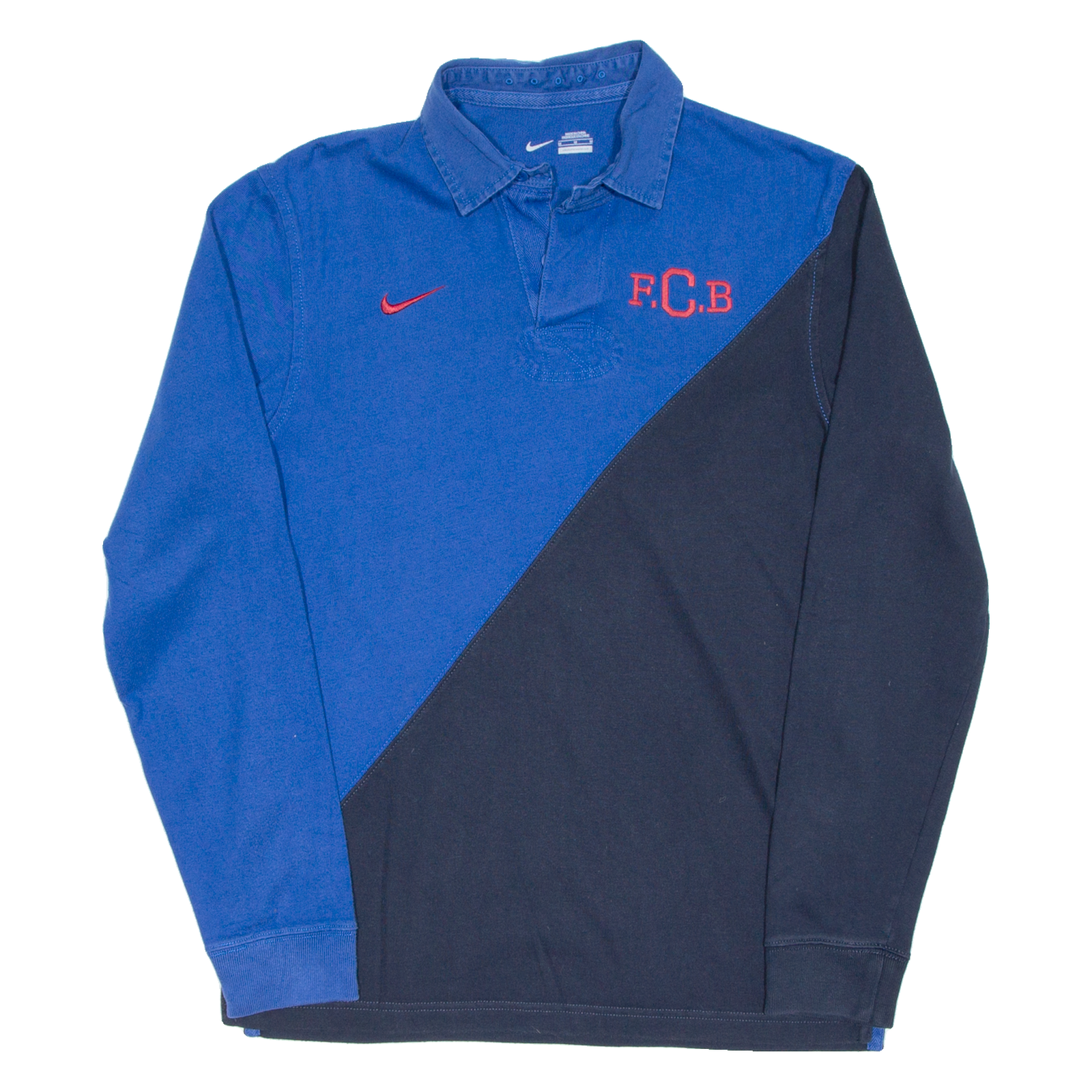 NIKE Mens Polo Shirt Blue Long Sleeve M Refurbished - N/A refurbished available on Cerqular
