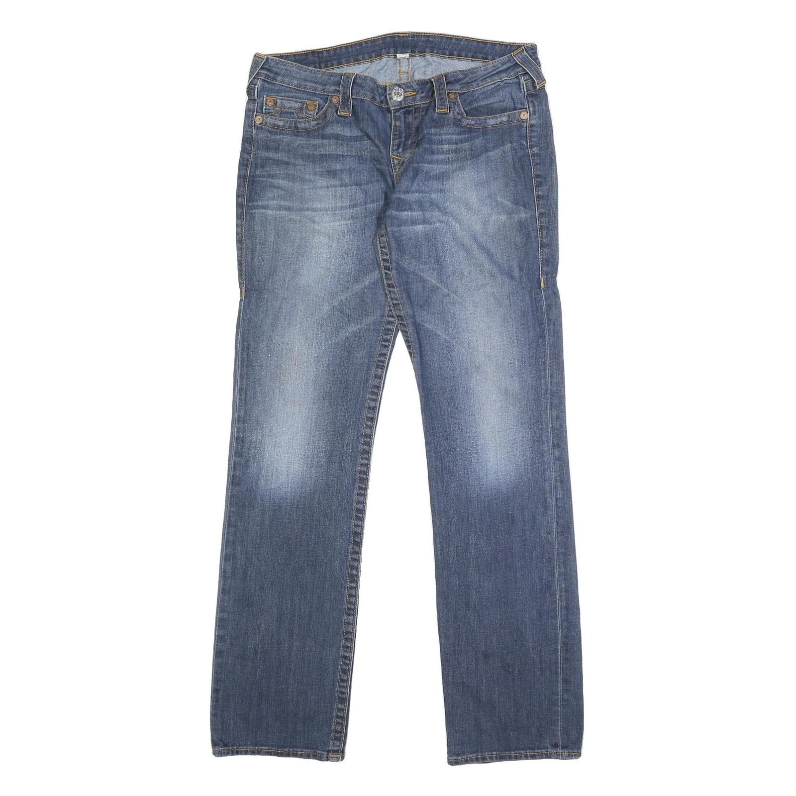 Buy TRUE RELIGION Womens Regular Blue Denim Straight Jeans Cotton Blend W32 L33 Refurbished - $70.19 TRUE RELIGION Womens Regular Blue Denim Straight Jeans Cotton Blend W32 L33 Refurbished - N/A refurbished available on Cerqular
