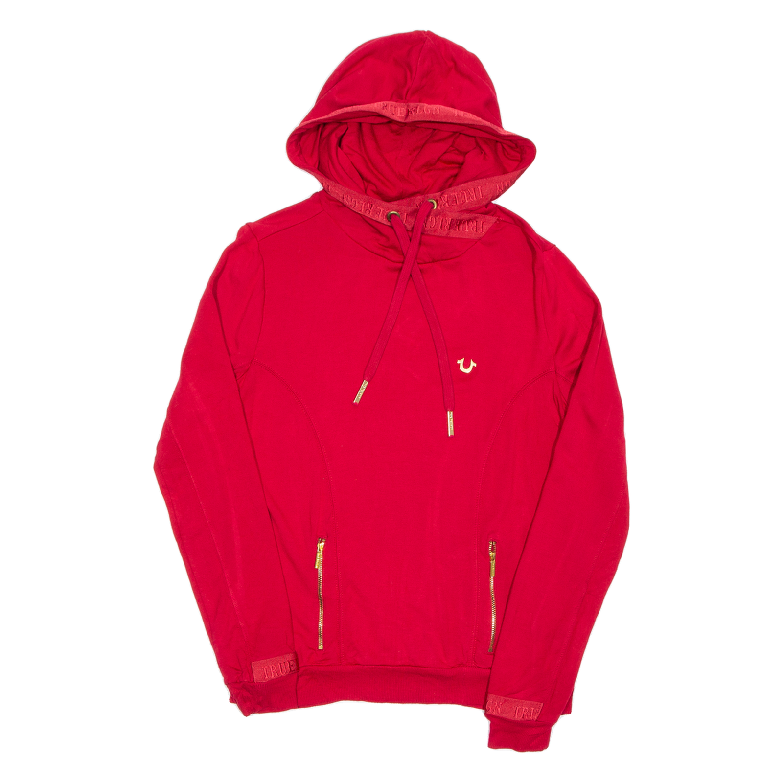 TRUE RELIGION Womens Red Hoodie S Refurbished - N/A refurbished available on Cerqular