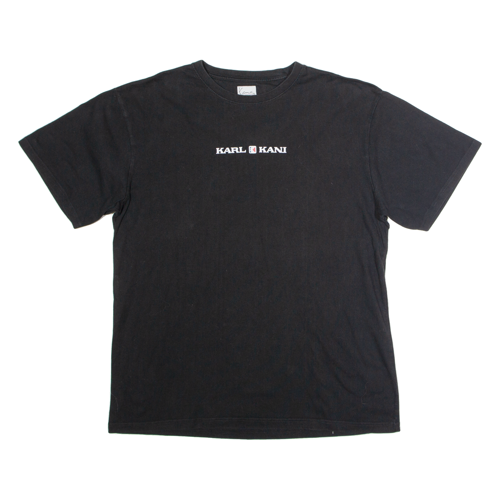 KARL KANI Mens T-Shirt Black Crew Neck L Refurbished - N/A refurbished available on Cerqular