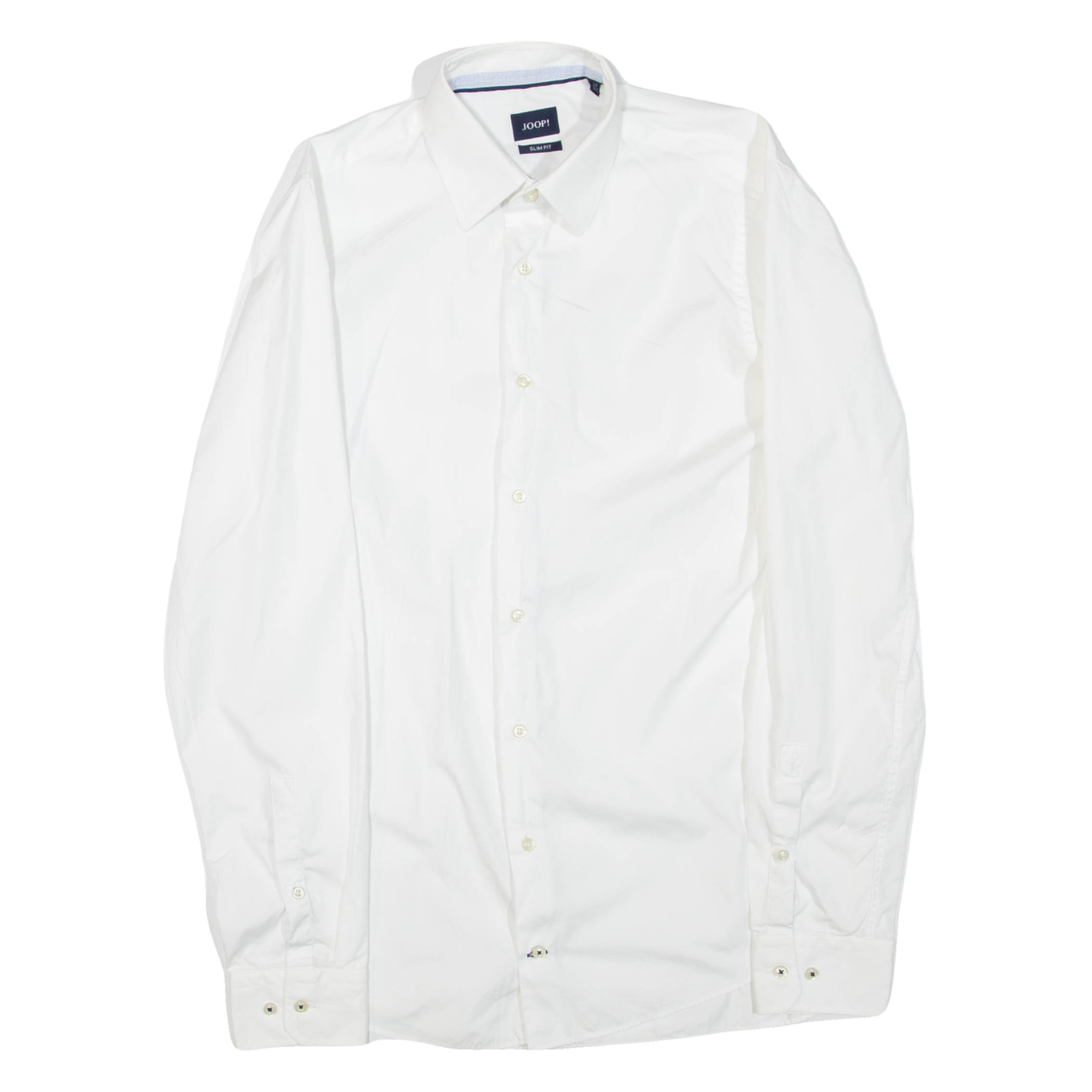 JOOP Mens Plain Shirt White Long Sleeve S Refurbished - N/A refurbished available on Cerqular