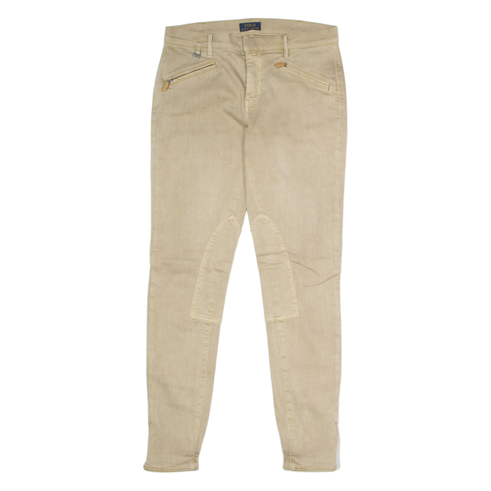 POLO RALPH LAUREN Whitlyn Jodpuhr Womens Trousers Beige Regular Tapered W32 L30 Refurbished - N/A refurbished available on Cerqular