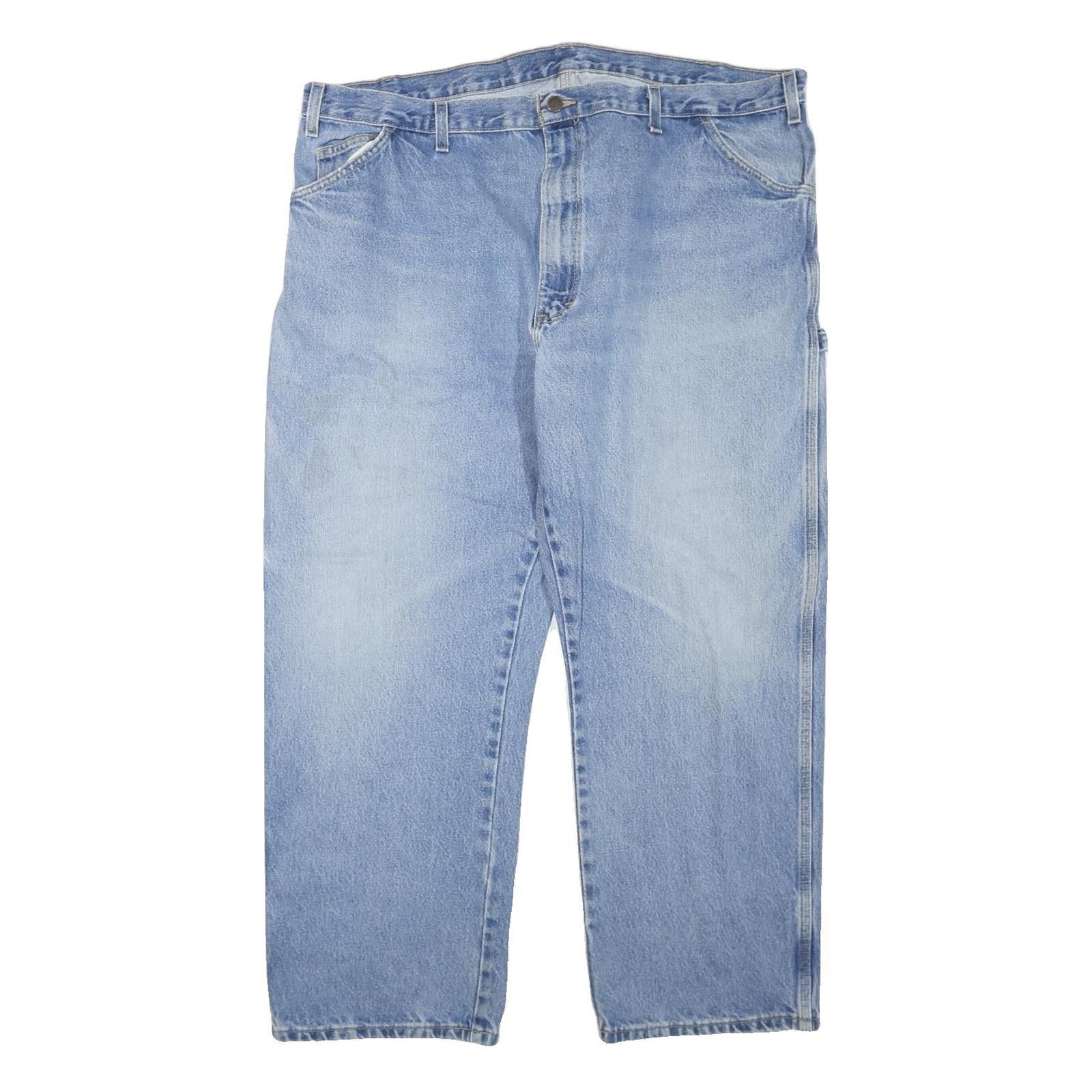 DICKIES Mens Jeans Blue Regular Loose Denim Medium W44 L29 Workwear Utility Refurbished - N/A refurbished available on Cerqular
