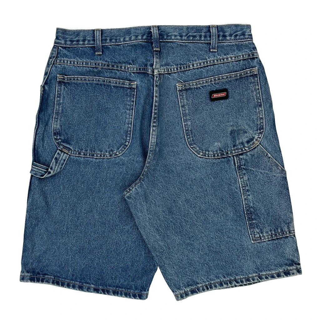 Dickies Denim Shorts - 34W 11L Blue Cotton Refurbished - Thrifted (note: this is a term often used to describe second- refurbished available on Cerqular