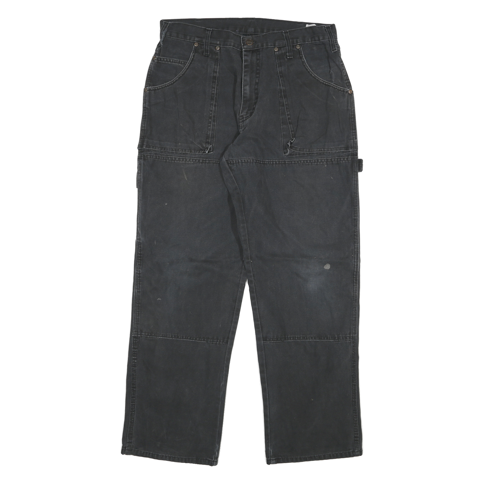 DICKIES Mens Jeans Black Regular Straight Denim Medium W32 L29 Workwear Zip Refurbished - N/A refurbished available on Cerqular
