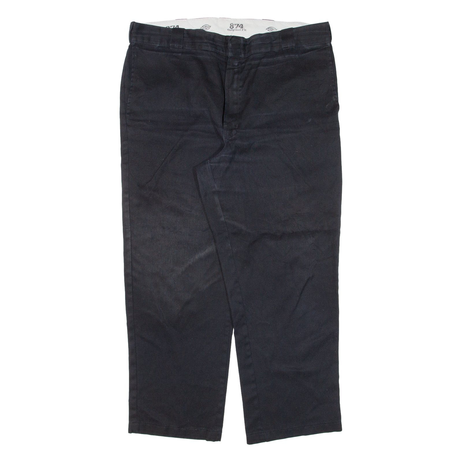 DICKIES 874 Workwear Mens Trousers Black Regular Straight W38 L27 Refurbished - N/A refurbished available on Cerqular