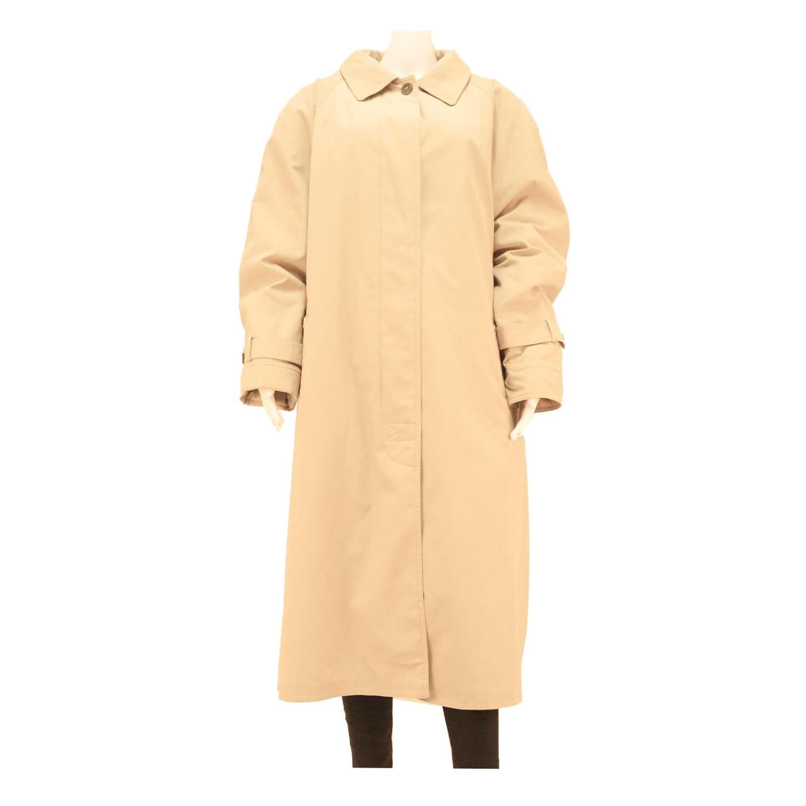 Buy Womens Beige Cotton Blend Long Sleeve Button Closure Classic Coat XL Plain Refurbished - $37.69 Womens Beige Cotton Blend Long Sleeve Button Closure Classic Coat XL Plain Refurbished - N/A refurbished available on Cerqular
