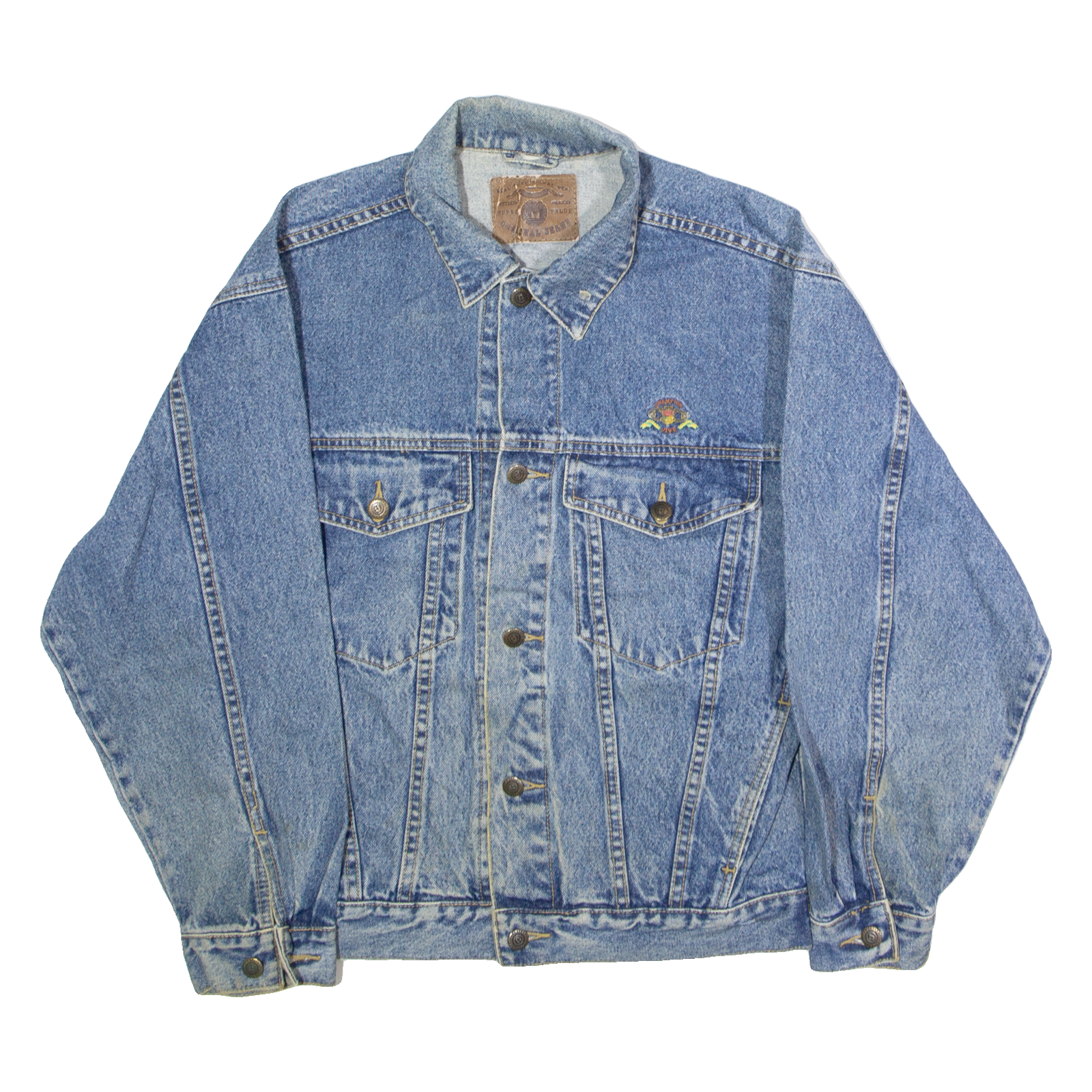 JIVE Mens Denim Jacket Blue 90s M Refurbished - N/A refurbished available on Cerqular