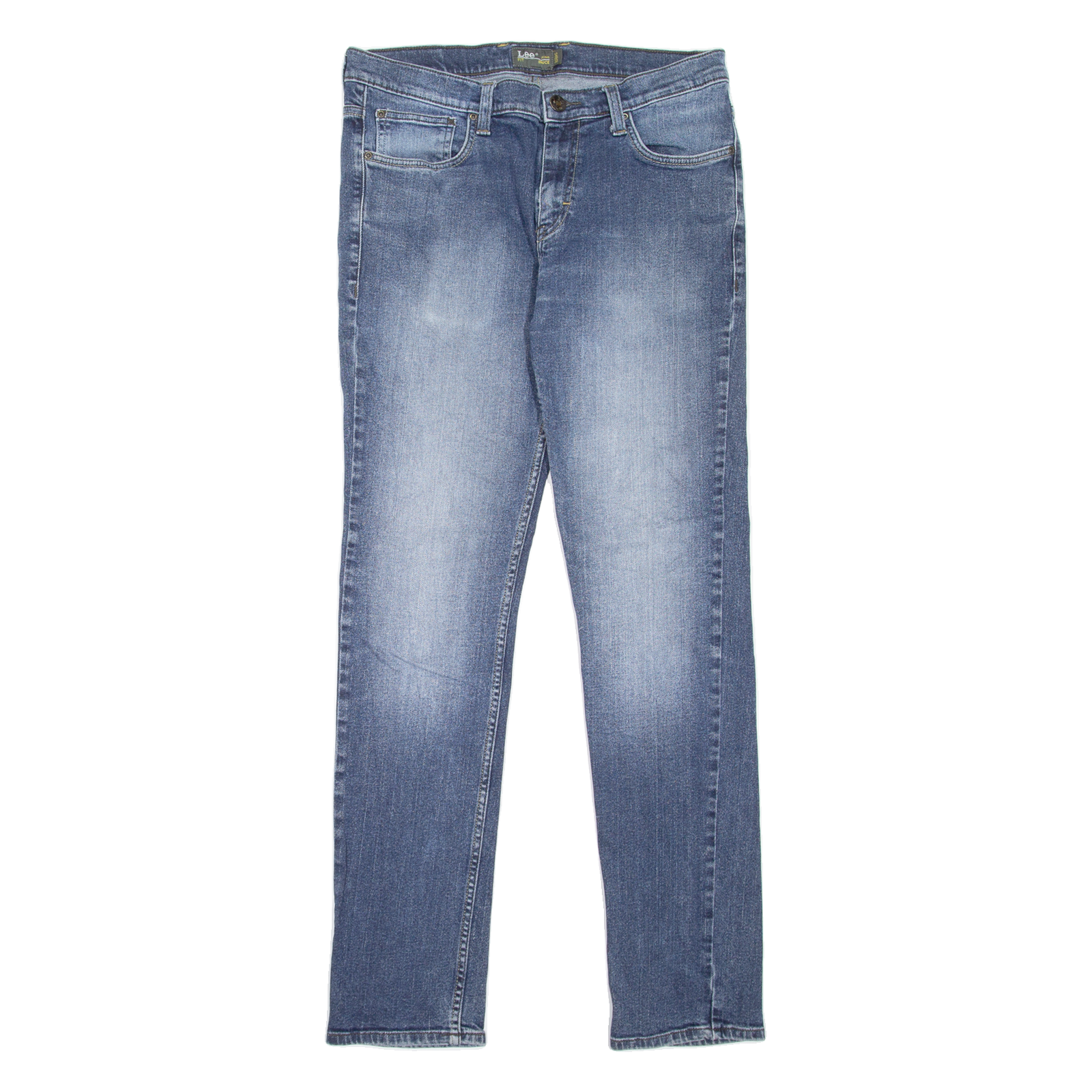 LEE Bruce Mens Jeans Blue Slim Skinny Stone Wash W32 L33 Refurbished - N/A refurbished available on Cerqular