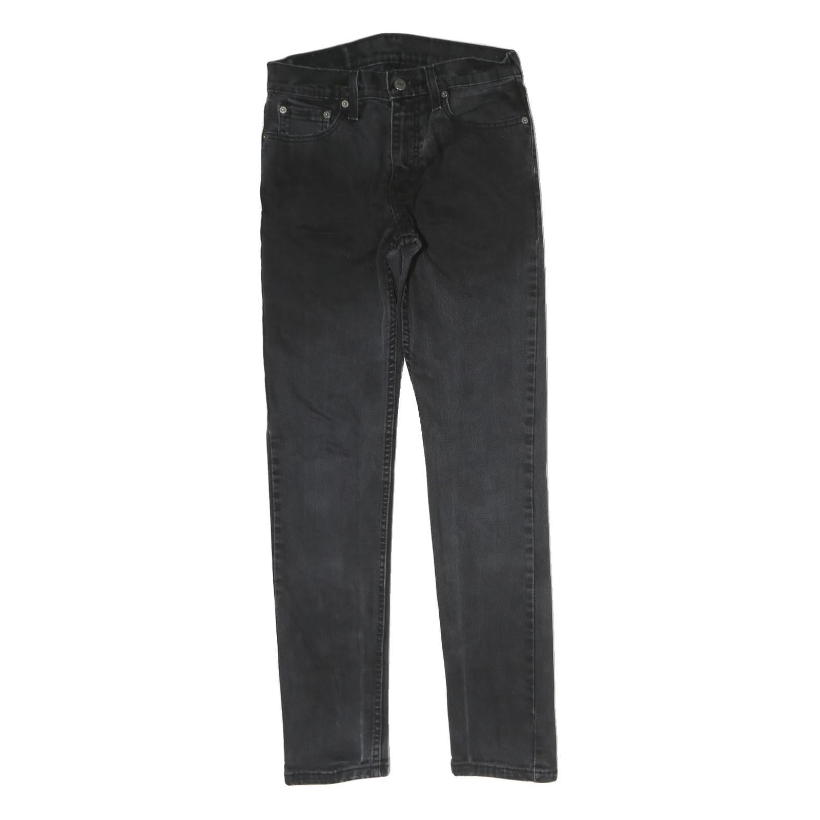 LEVI'S 512 Mens Slim Black Denim Raw Jeans W29 L32 Zip Classic Fit Refurbished - N/A refurbished available on Cerqular