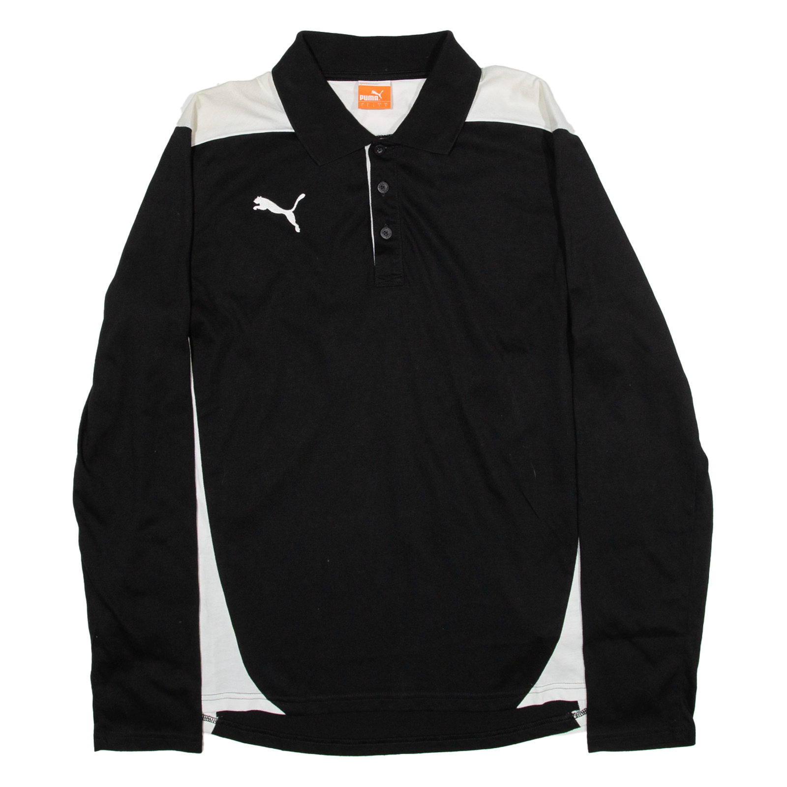 PUMA Mens Polo Shirt Black Long Sleeve L Refurbished - N/A refurbished available on Cerqular