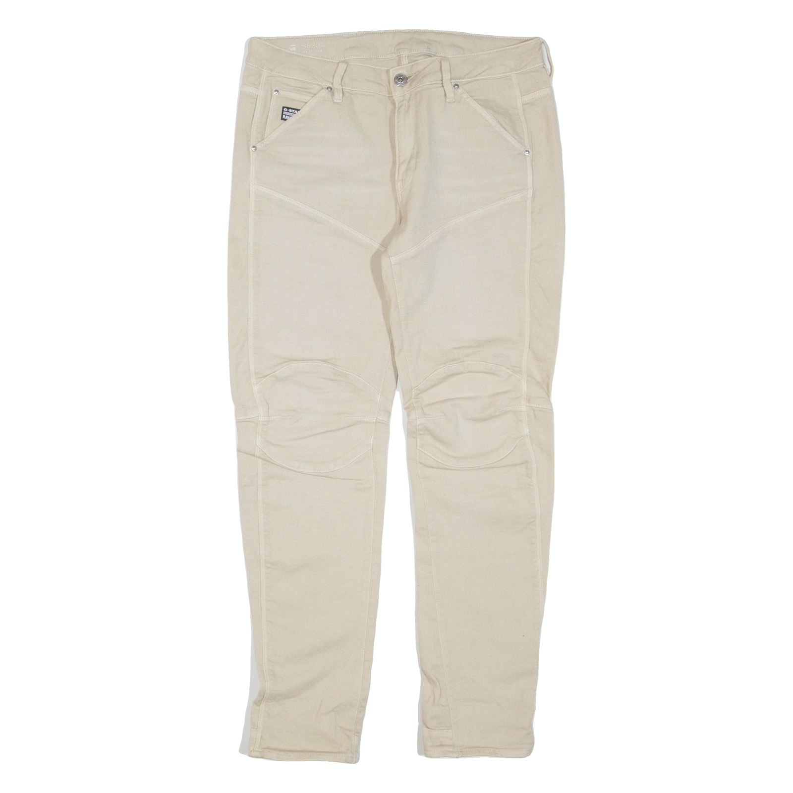 G-STAR Womens Trousers Beige Regular Skinny W30 L29 Refurbished - N/A refurbished available on Cerqular