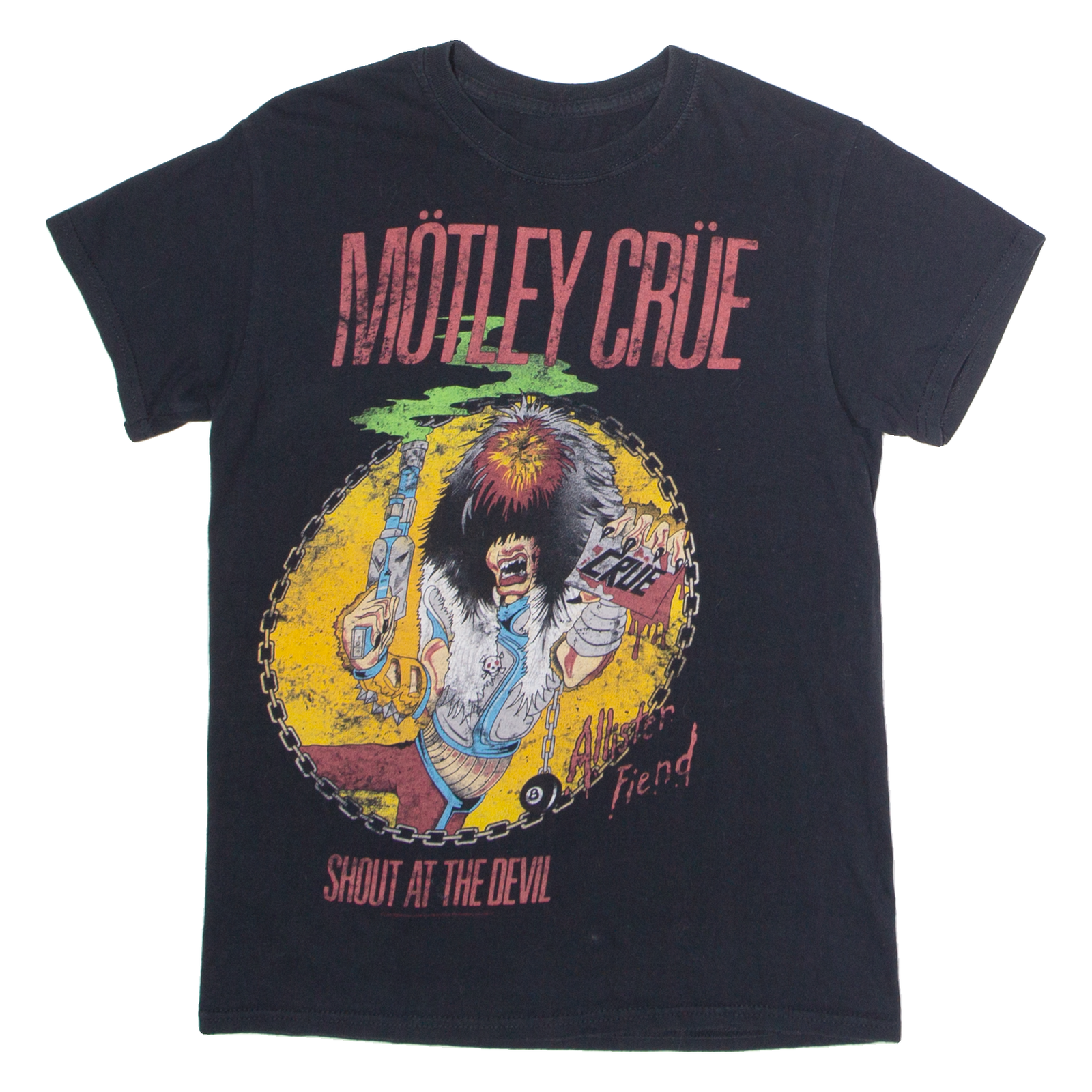 MOTLEY CRUE Mens T-Shirt Black S Refurbished - N/A refurbished available on Cerqular