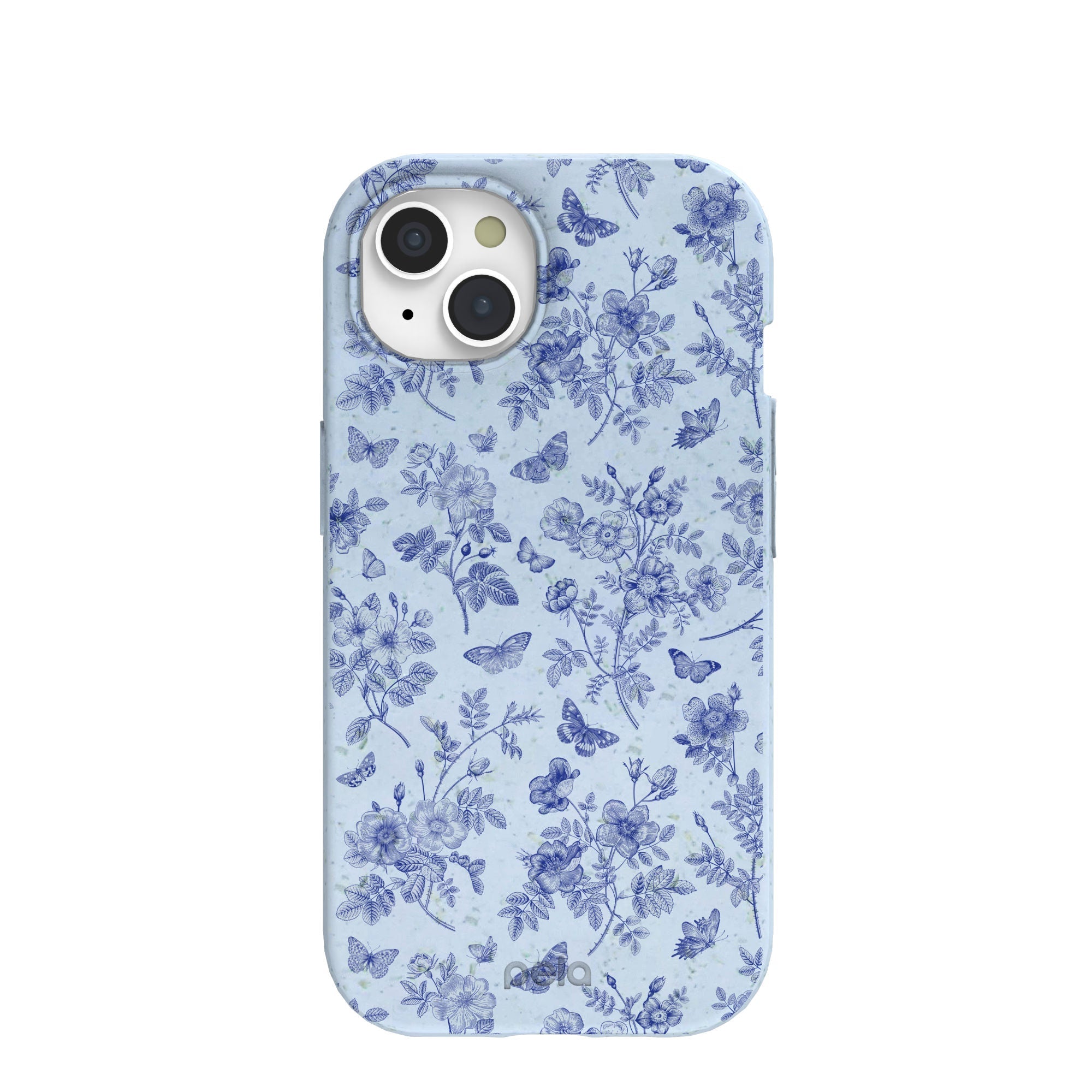 Powder Blue Porcelain iPhone 15 Case Refurbished - Pela Case refurbished available on Cerqular