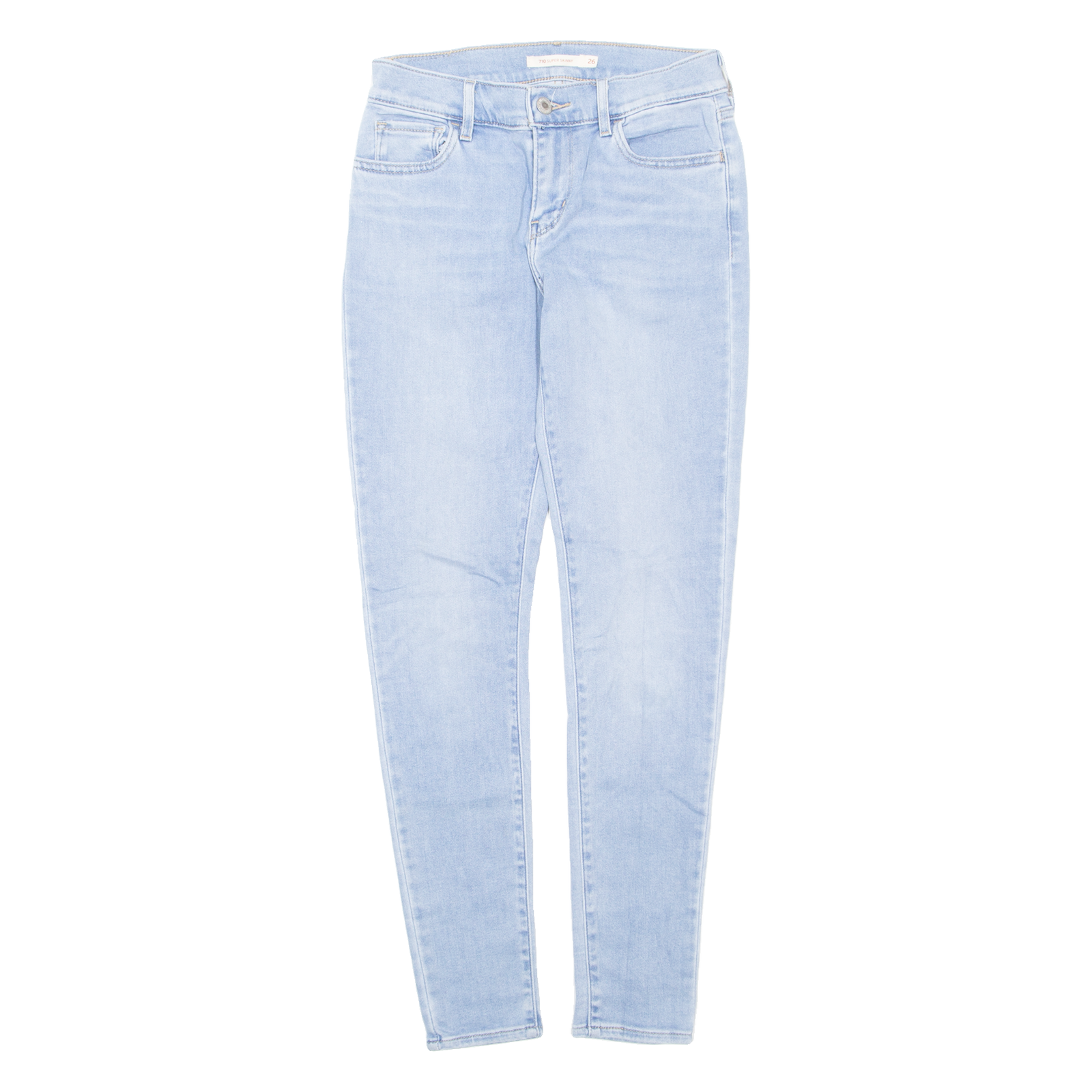 LEVI'S Womens Jeans Blue Slim Skinny W26 L25 Refurbished - N/A refurbished available on Cerqular