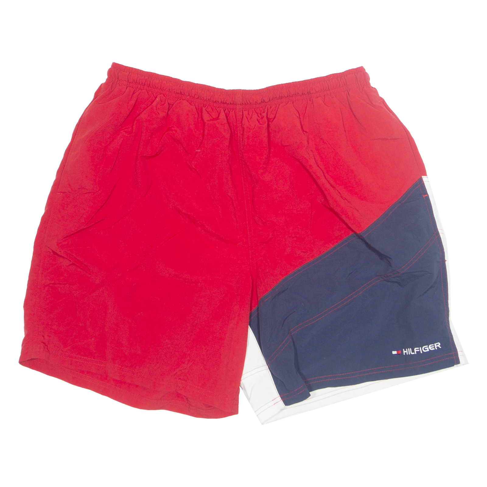 Buy TOMMY HILFIGER Mesh Lined Mens Swimming Shorts Red Colourblock XL W30 Refurbished - $28.59 TOMMY HILFIGER Mesh Lined Mens Swimming Shorts Red Colourblock XL W30 Refurbished - N/A refurbished available on Cerqular