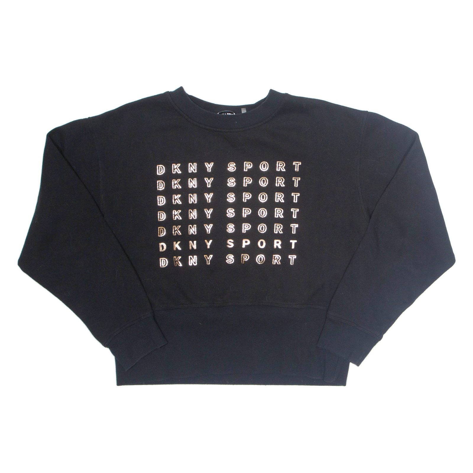 DKNY Cropped Womens Sweatshirt Black M Refurbished - N/A refurbished available on Cerqular