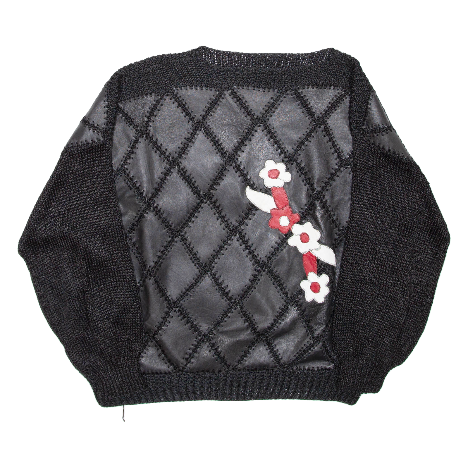 Open Knit Womens Top Black Long Sleeve L Refurbished - N/A refurbished available on Cerqular