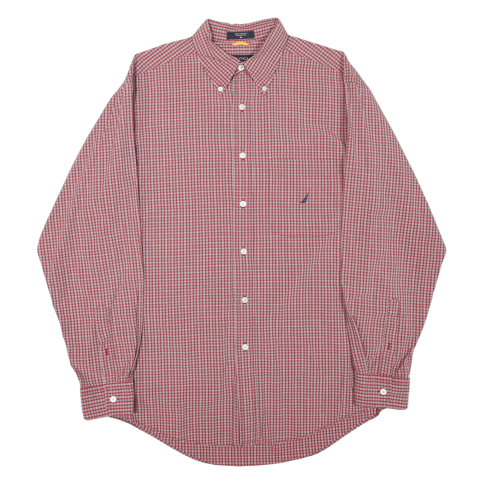 Buy NAUTICA Mens Red & White Check Long Sleeve Shirt M Classic Button Down Cotton Refurbished - $23.39 NAUTICA Mens Red & White Check Long Sleeve Shirt M Classic Button Down Cotton Refurbished - N/A refurbished available on Cerqular