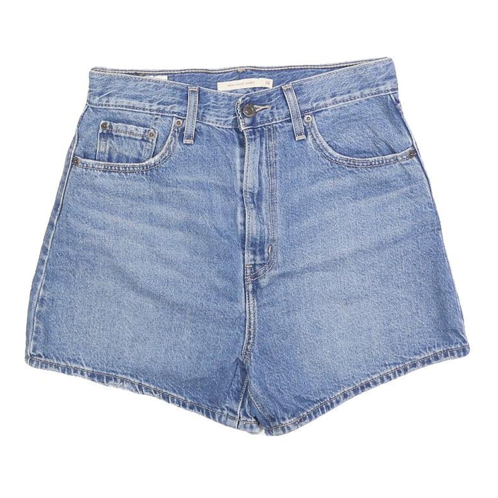 LEVI'S Womens Denim Blue Casual Denim Shorts S W26 Classic Fit Refurbished - N/A refurbished available on Cerqular