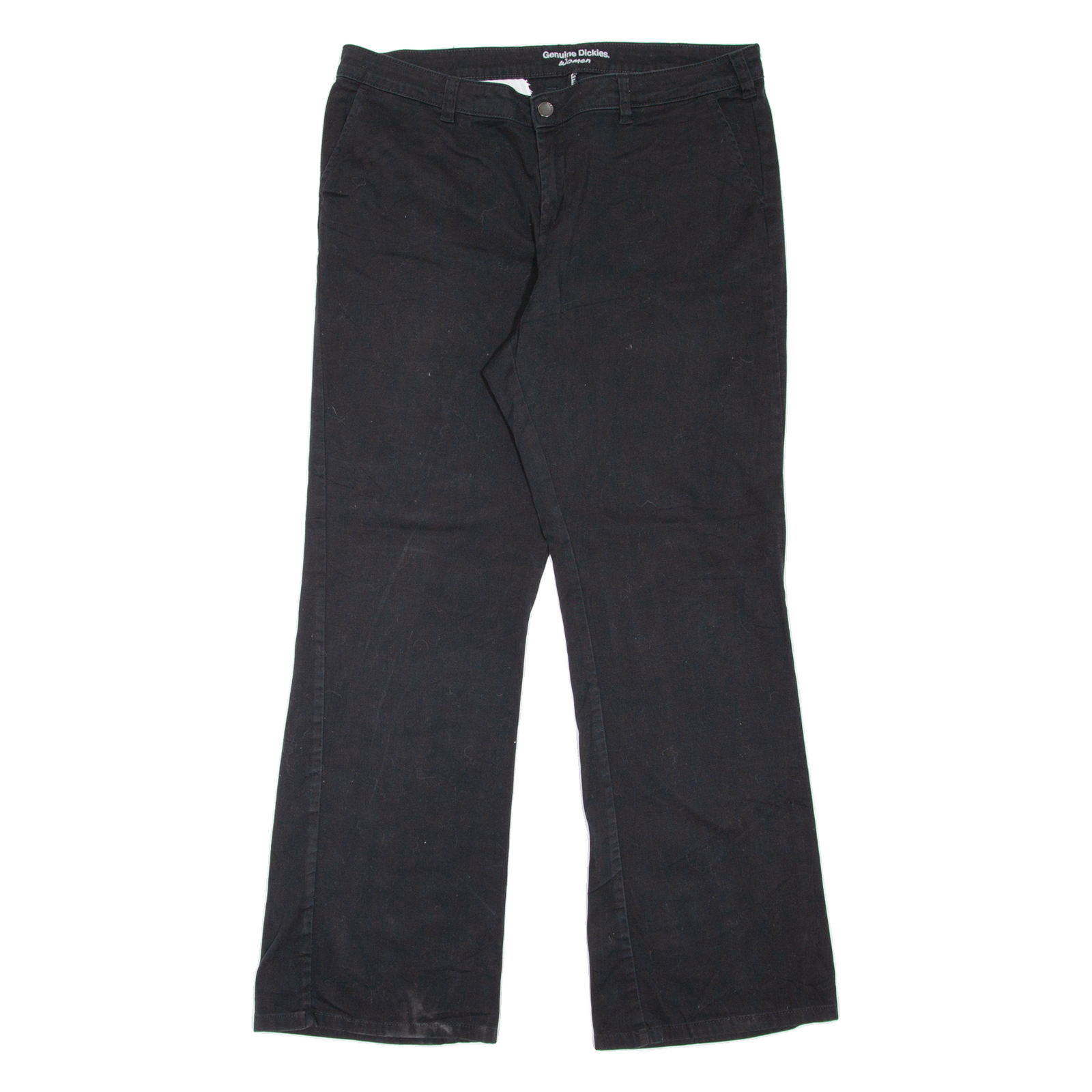 DICKIES Workwear Womens Trousers Black Slim Bootcut W34 L30 Refurbished - N/A refurbished available on Cerqular