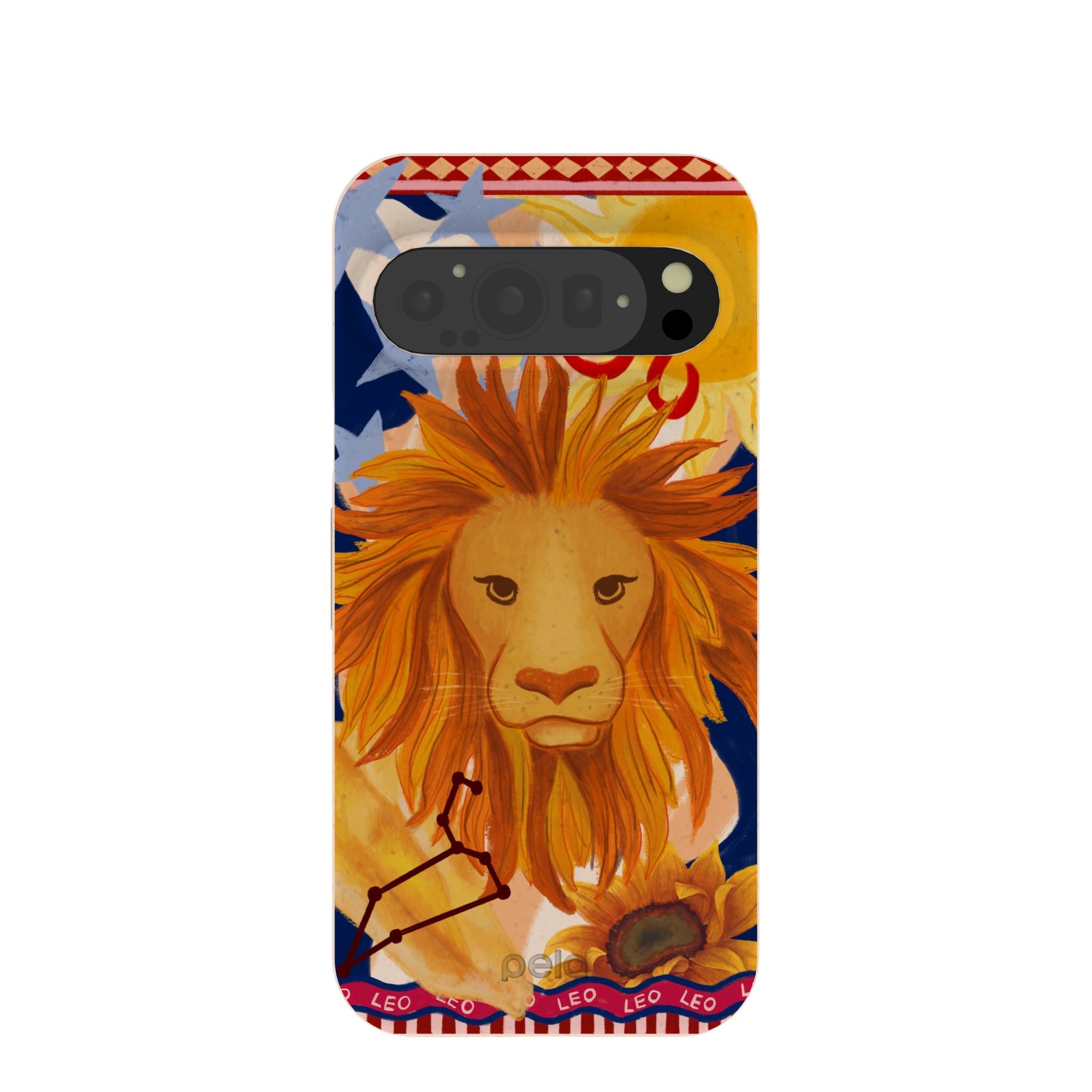 Seashell Leo Lion Google Pixel 9/9 Pro Case Refurbished - Pela Case refurbished available on Cerqular