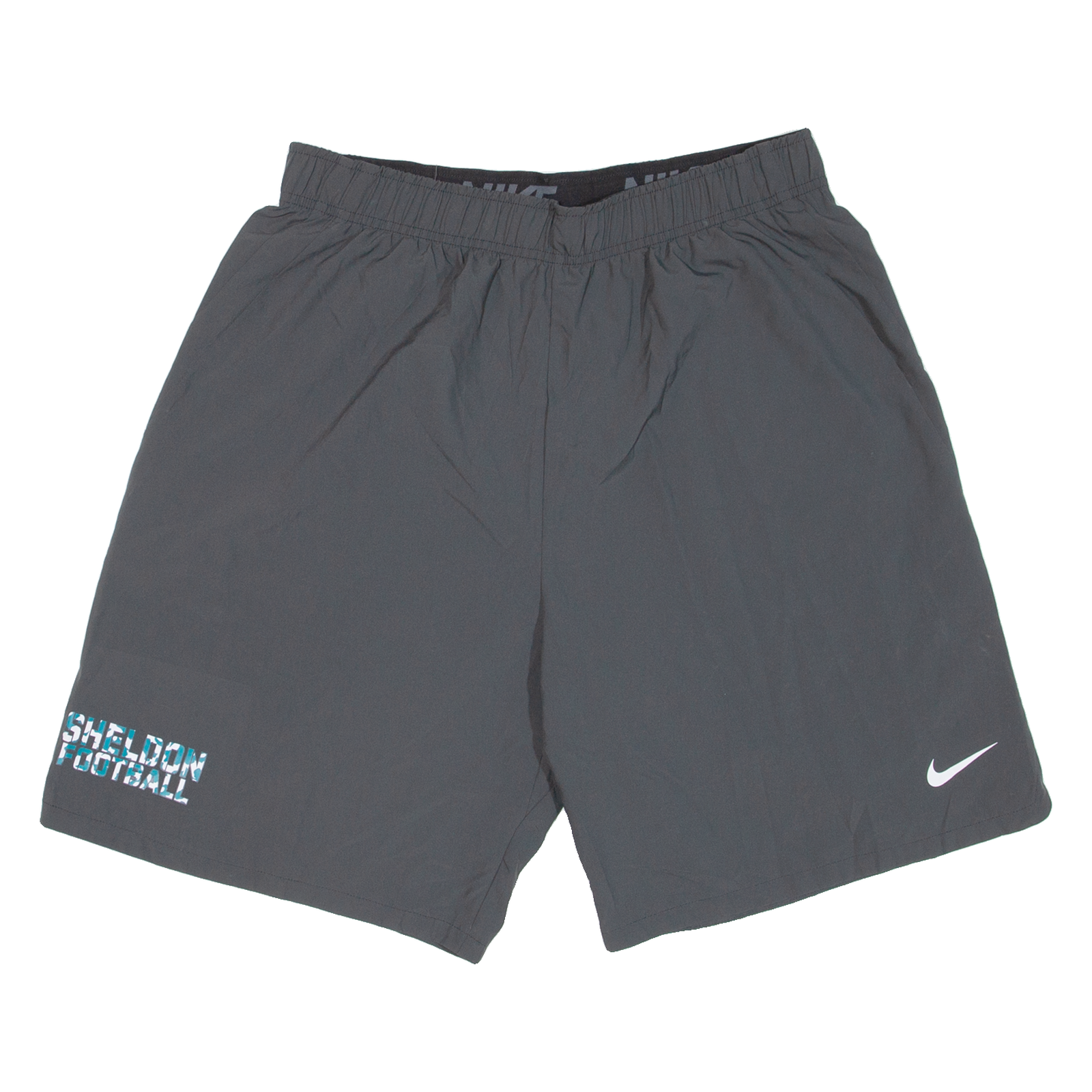 NIKE Mens Sports Shorts Grey Relaxed L W28 Refurbished - N/A refurbished available on Cerqular