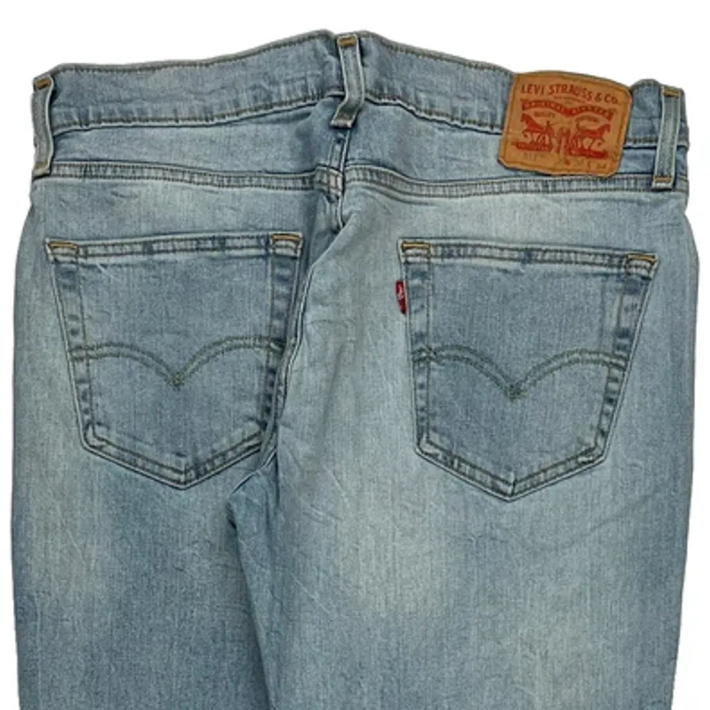 Levis Jeans - 35W 31L Light Wash Cotton Refurbished - Thrifted (note: this is a term often used to describe second- refurbished available on Cerqular