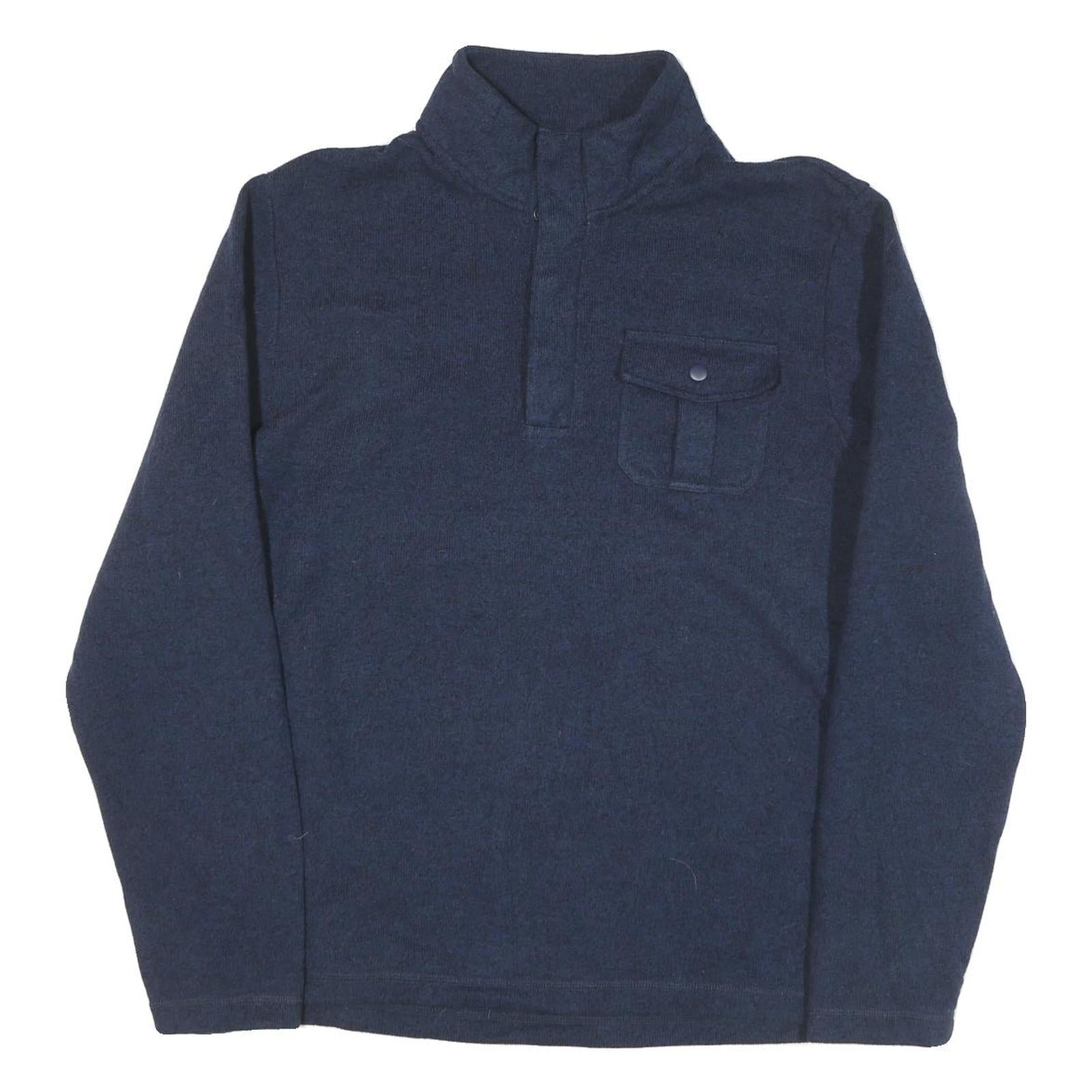 CHAPS Mens Navy Plain Pullover Crew Neck Basic Knit Jumper L Polyester Blend Refurbished - N/A refurbished available on Cerqular