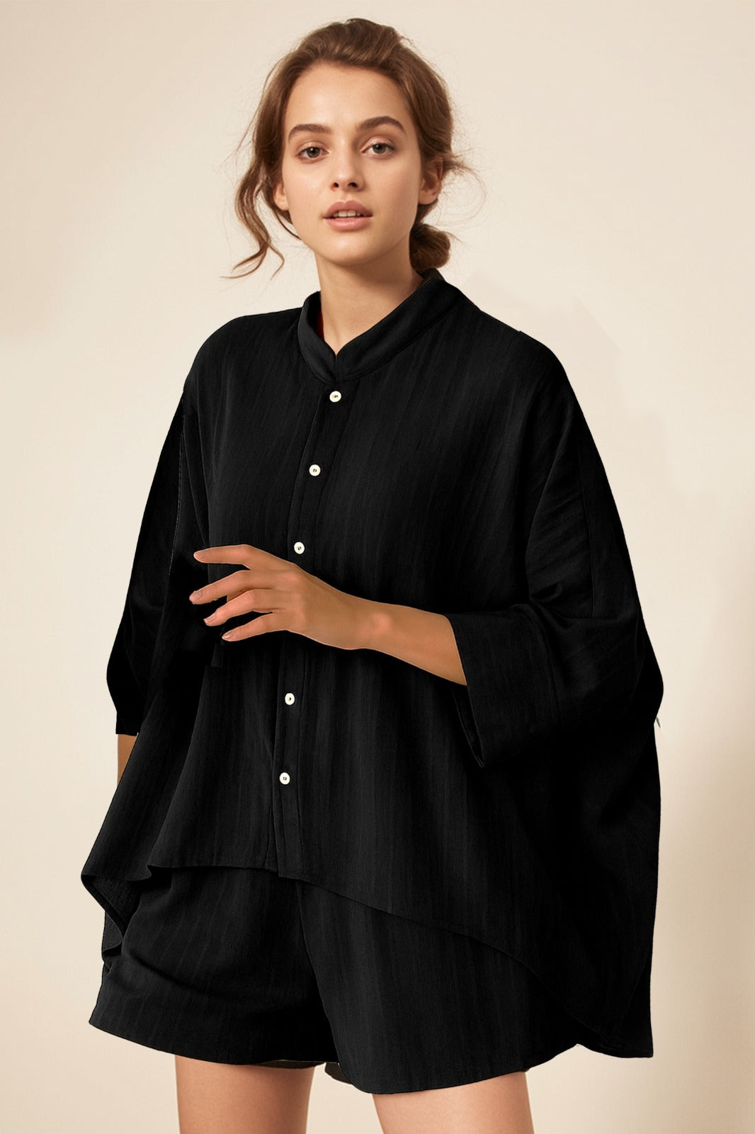 Buy Women oversized shirt - Black Refurbished - $192.40 Women oversized shirt - Black Refurbished - N/A (Note: This brand may not be well-known globally refurbished available on Cerqular