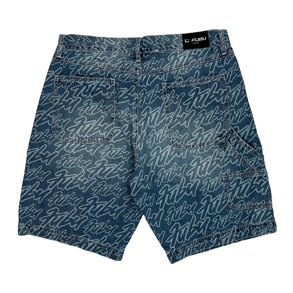 Buy Fubu Denim Shorts - 34W 8L Blue Denim Refurbished - $60.29 Fubu Denim Shorts - 34W 8L Blue Denim Refurbished - Thrifted (note: this is a term often used to describe second- refurbished available on Cerqular