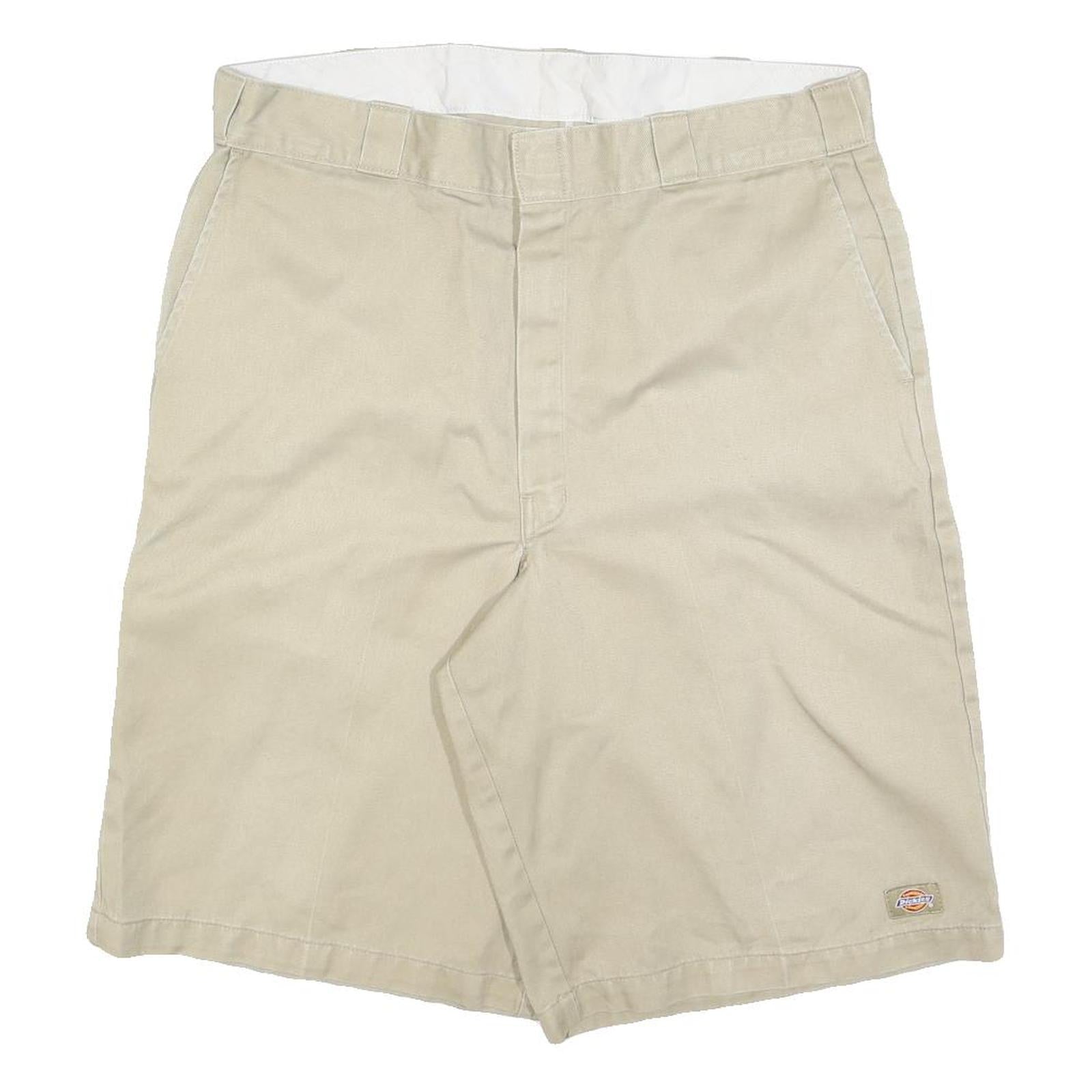 DICKIES Mens Shorts Beige XL W38 Cotton Blend Casual Plain Workwear Refurbished - N/A refurbished available on Cerqular