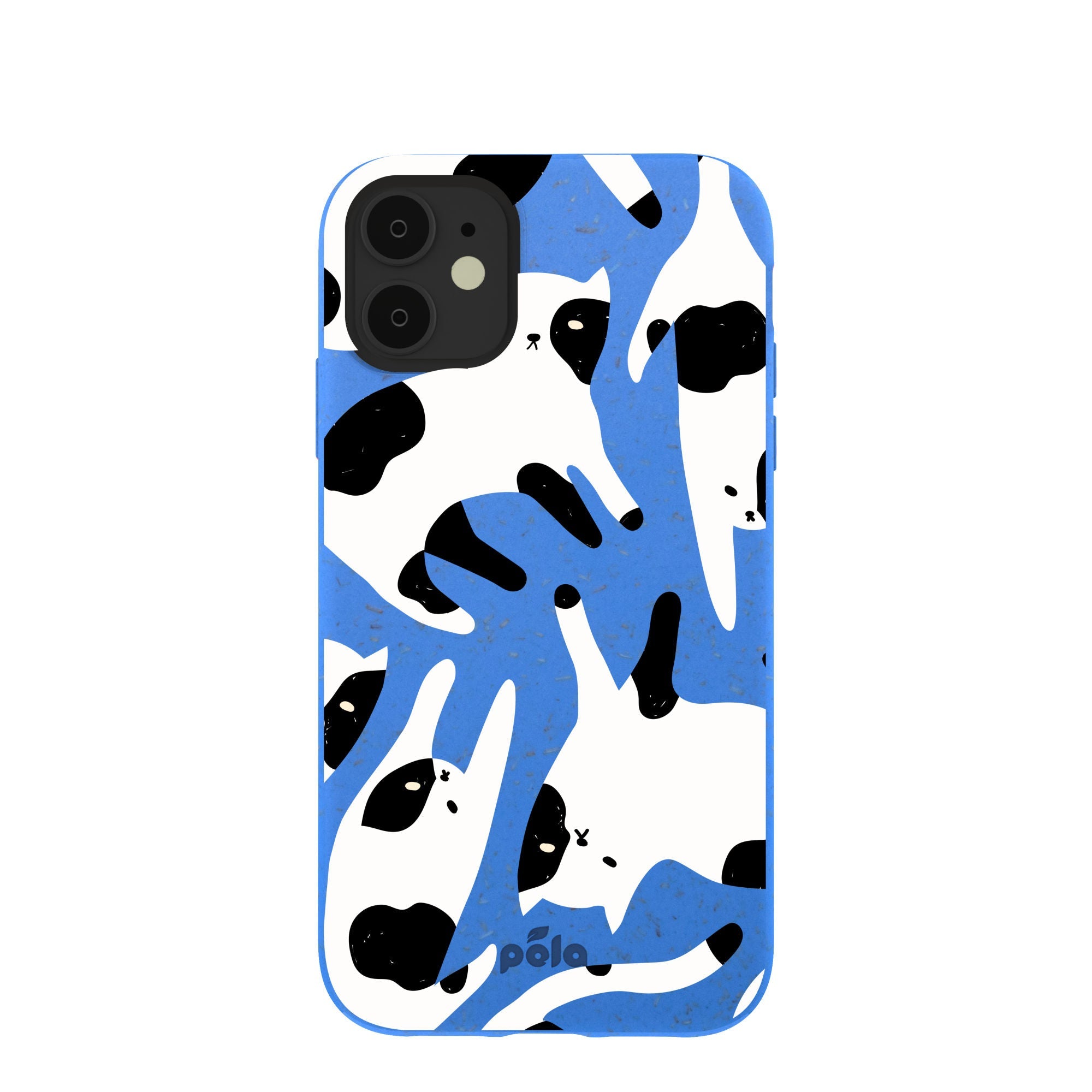 Buy Electric Blue Cat Cow iPhone 11 Case Refurbished - $65.00 Electric Blue Cat Cow iPhone 11 Case Refurbished - Pela Case refurbished available on Cerqular