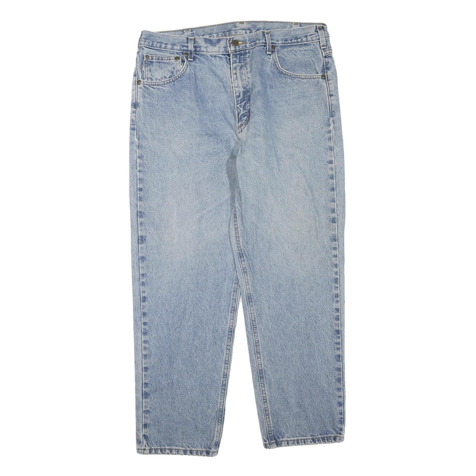 CARHARTT Womens Regular Fit Blue Denim Jeans W38 L30 Classic Style Zip Closure Refurbished - N/A refurbished available on Cerqular
