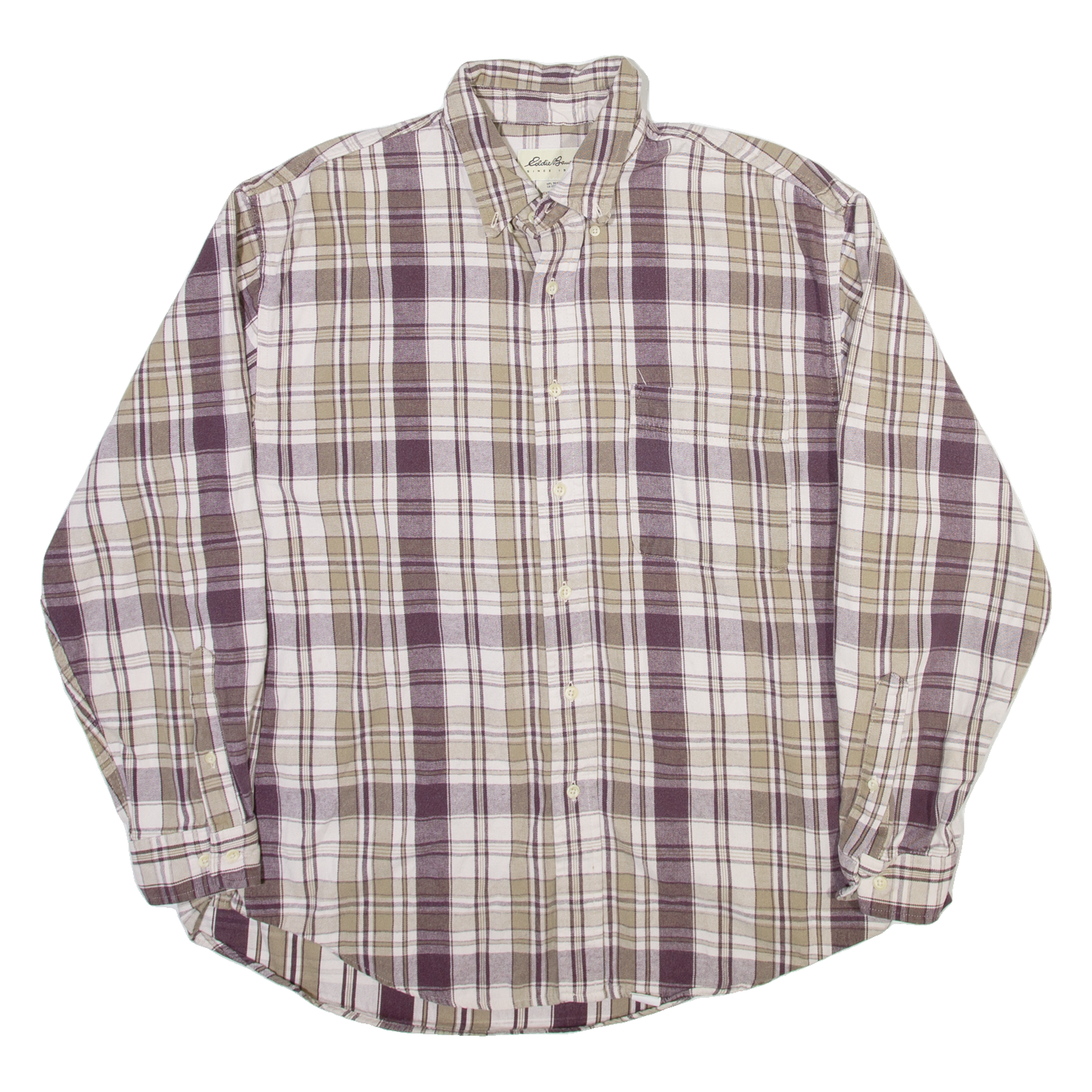 Buy EDDIE BAUER Mens Shirt Beige Check Long Sleeve L Refurbished - $28.59 EDDIE BAUER Mens Shirt Beige Check Long Sleeve L Refurbished - N/A refurbished available on Cerqular