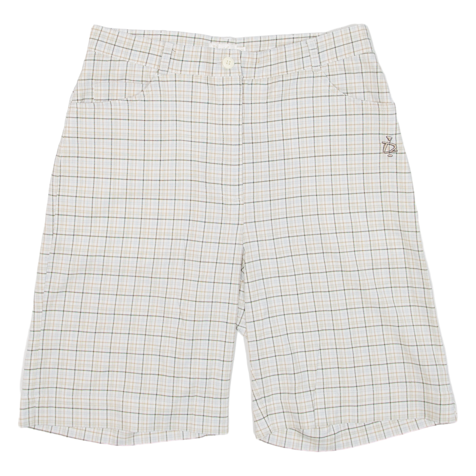DAILY SPORTS Womens Casual Shorts Grey Check S W28 Refurbished - N/A refurbished available on Cerqular