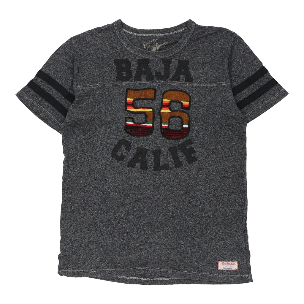 Made in USA Baja Calif True Religion T-Shirt - Medium Grey Cotton Refurbished - Thrifted (note: this is a term often used to describe second- refurbished available on Cerqular