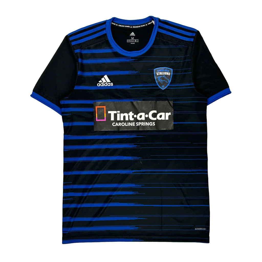 Stallions Fc Adidas Football Shirt - Medium Black Polyester Refurbished - Thrifted (note: this is a term often used to describe second- refurbished available on Cerqular