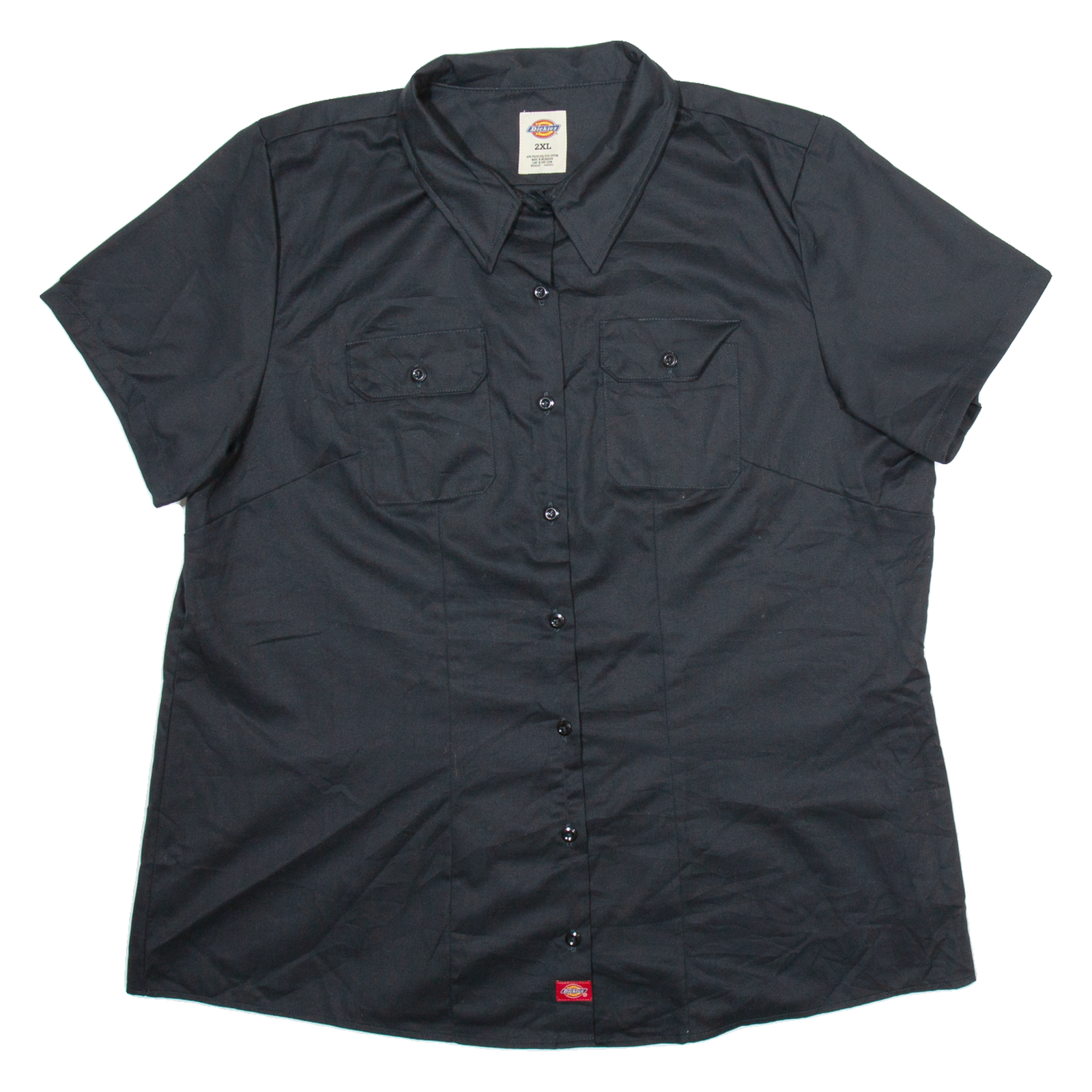 DICKIES Workwear Womens Plain Shirt Black 2XL Refurbished - N/A refurbished available on Cerqular
