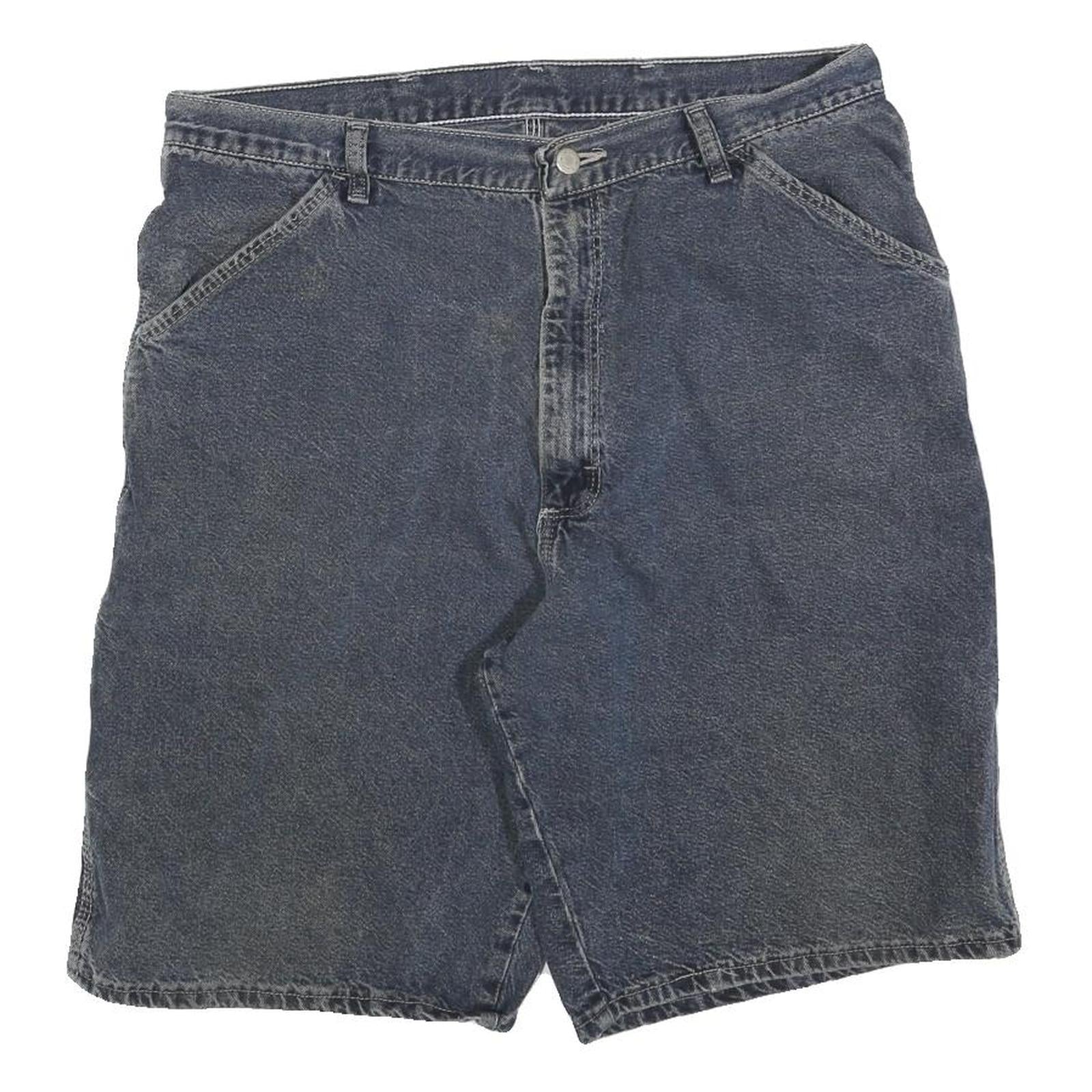 WRANGLER Mens Shorts Blue Casual Denim M W34 Comfortable Cotton Blend Refurbished - N/A refurbished available on Cerqular