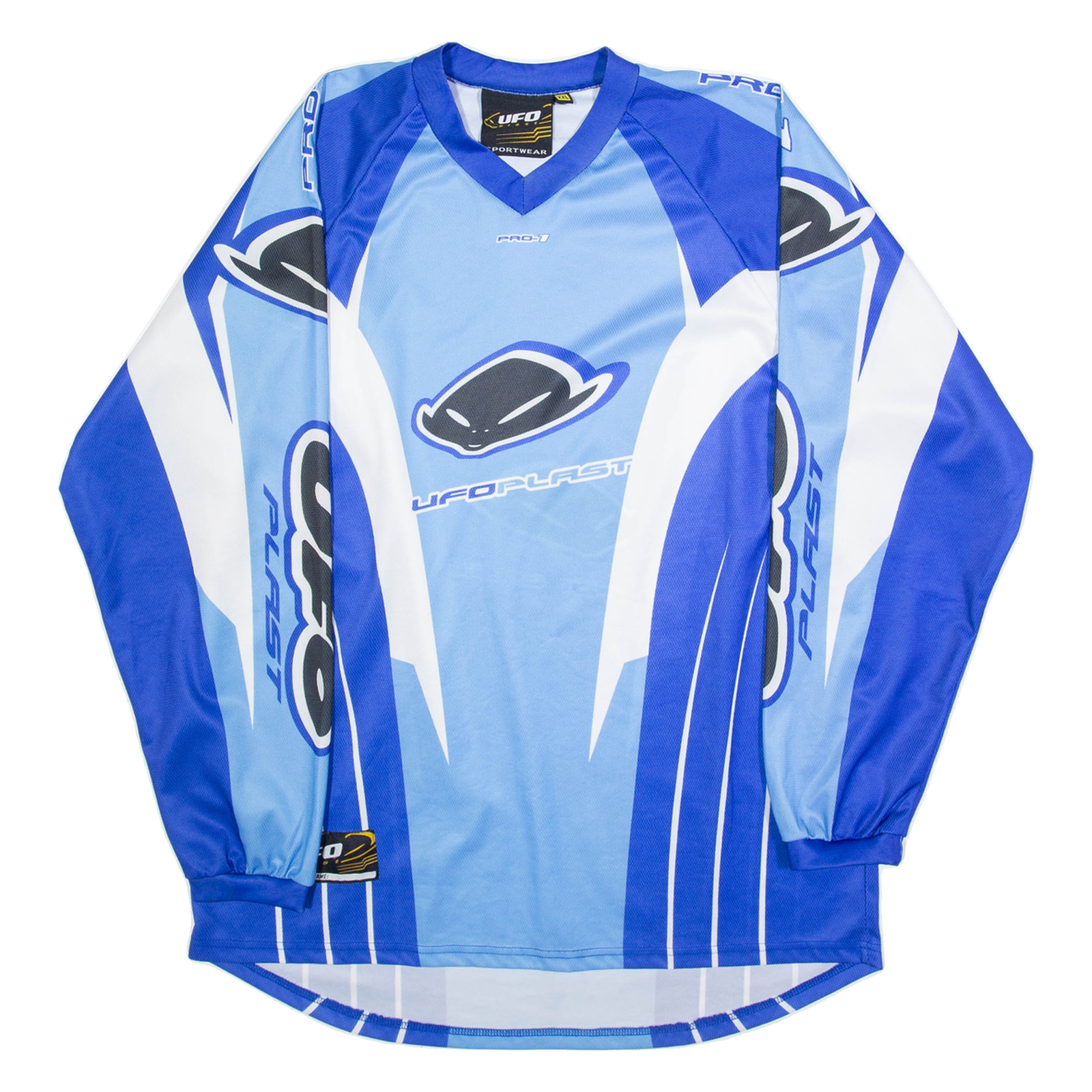 Ufo Blast Mens Jersey Blue Long Sleeve V-Neck 2XL Refurbished - N/A refurbished available on Cerqular