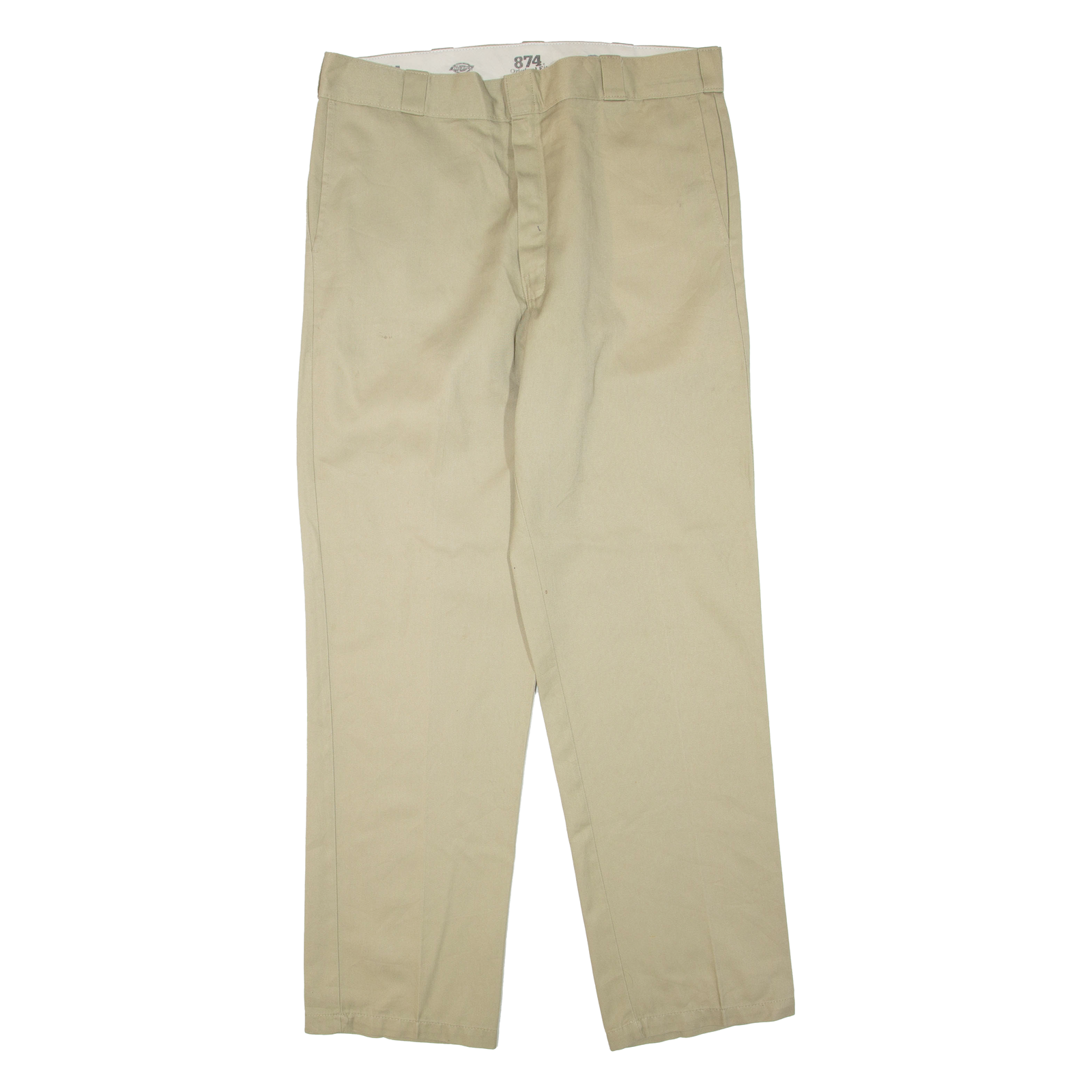 DICKIES Mens Trousers Beige Regular Straight W36 L33 Refurbished - N/A refurbished available on Cerqular