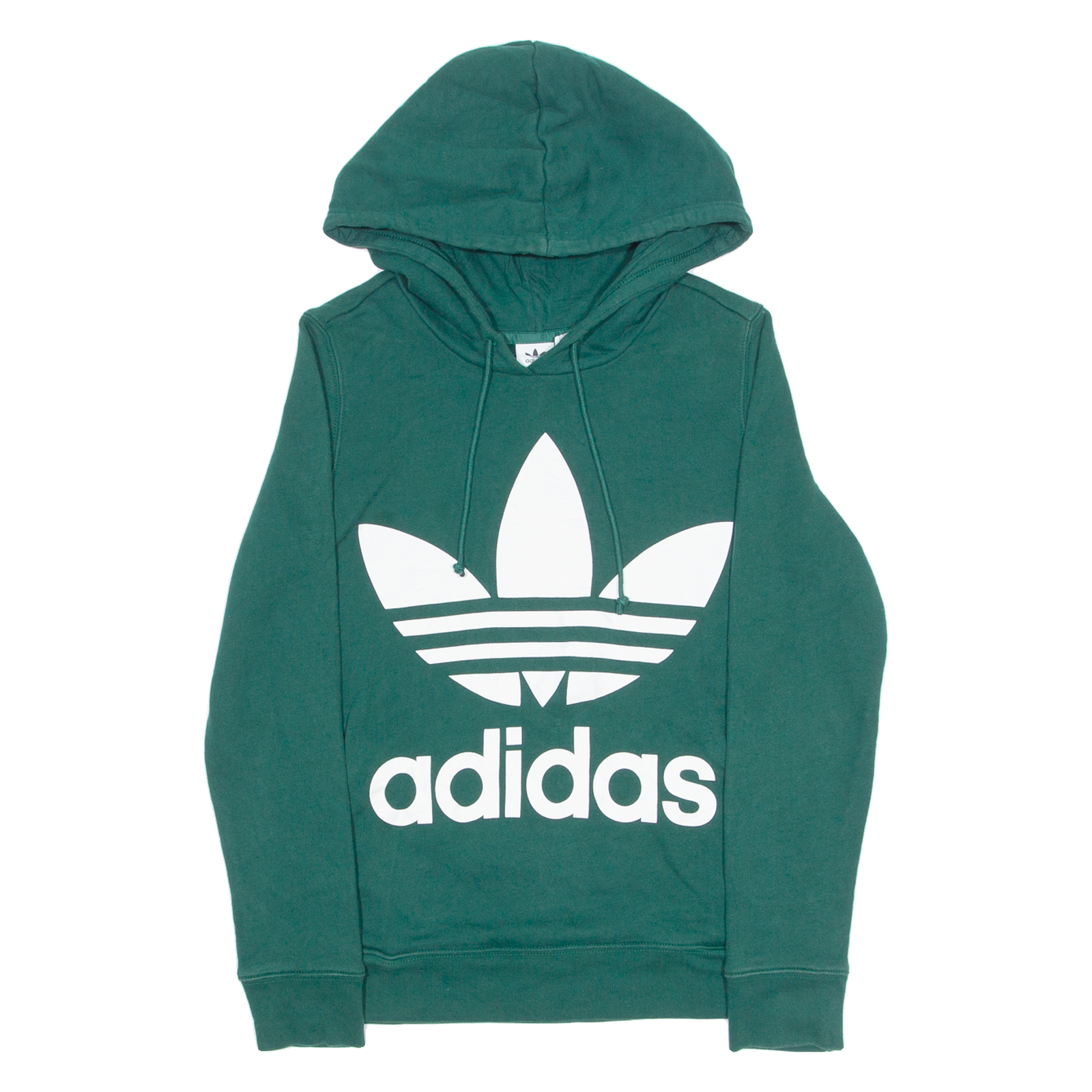 ADIDAS ORIGINALS Womens Green Hoodie UK 6 Refurbished - N/A refurbished available on Cerqular