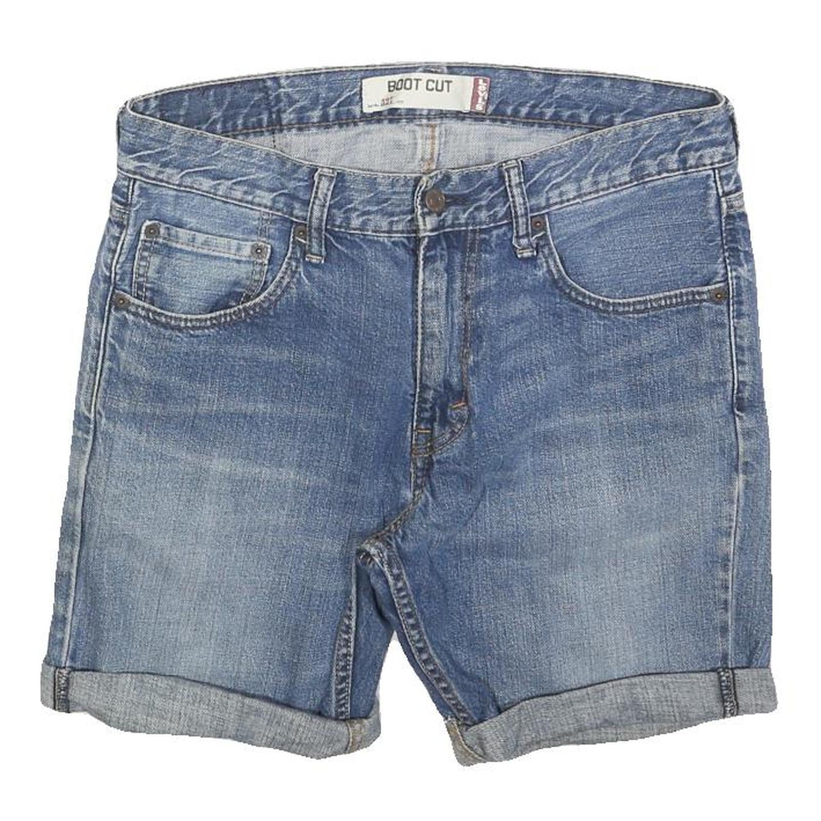 LEVI'S Mens Denim Blue Boot Cut Shorts M W32 Classic Cotton Blend Refurbished - N/A refurbished available on Cerqular