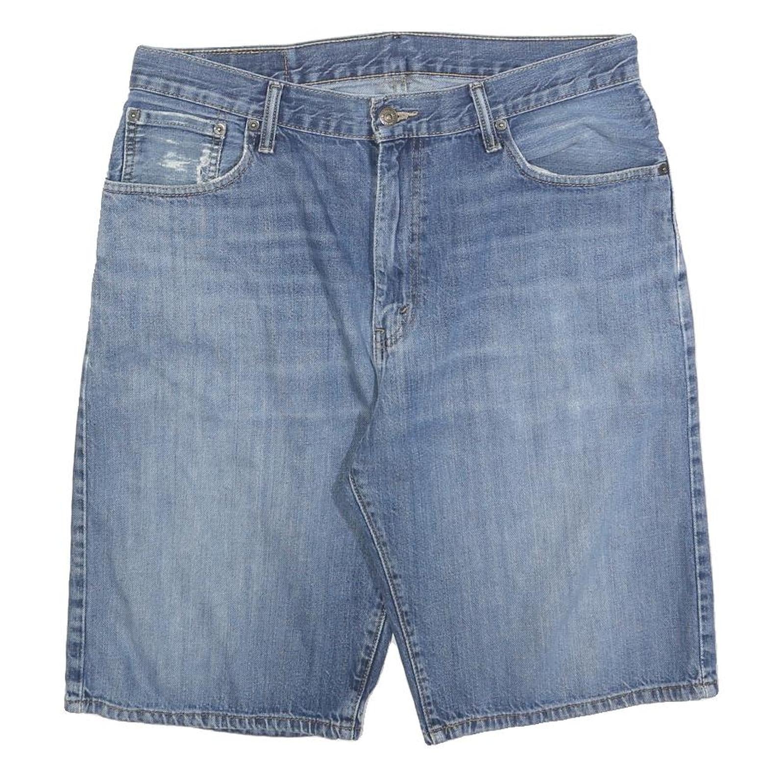 LEVI'S Mens Denim Blue Casual Shorts M W34 Cotton Blend Comfortable Stylish Refurbished - N/A refurbished available on Cerqular