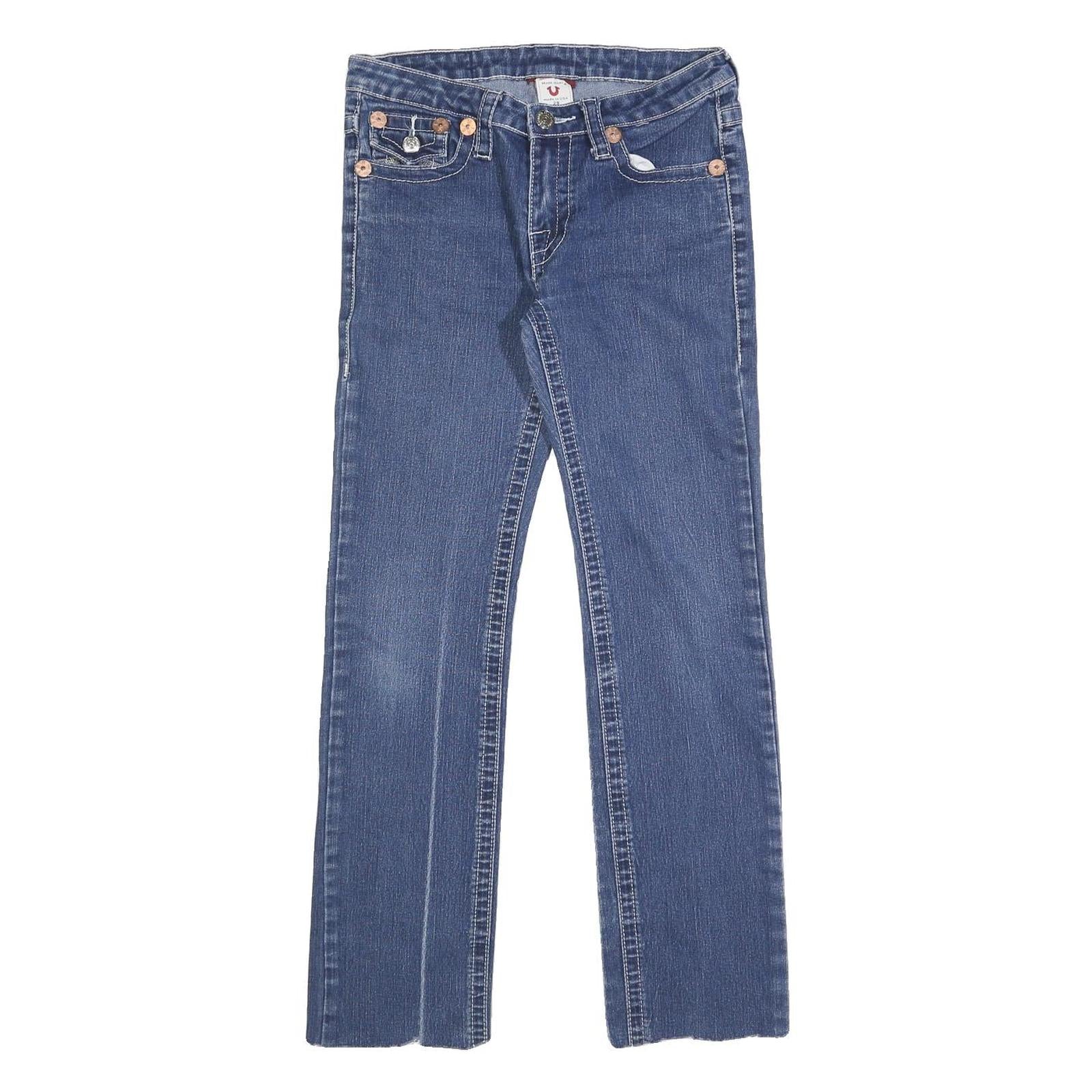 TRUE RELIGION Womens Slim Blue Denim Jeans W29 L29 Zip Pockets Classic Fit Refurbished - N/A refurbished available on Cerqular